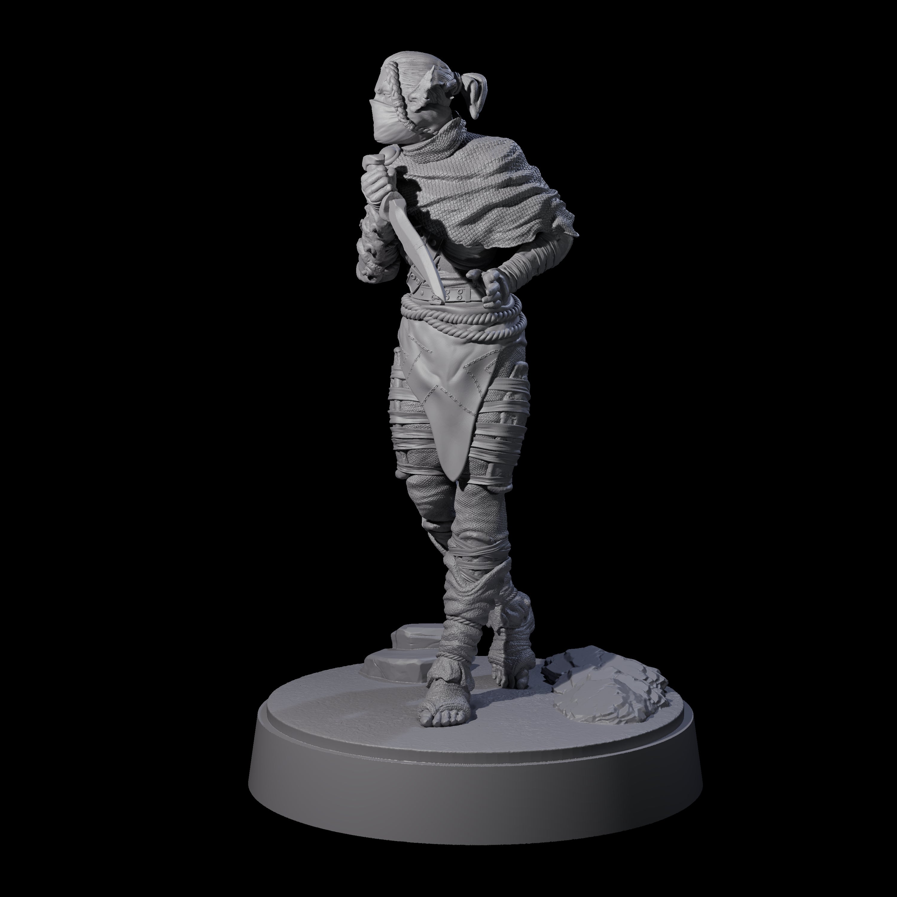 Sneaking Githyanki Rogue B Miniature for Dungeons and Dragons, Pathfinder or other TTRPGs