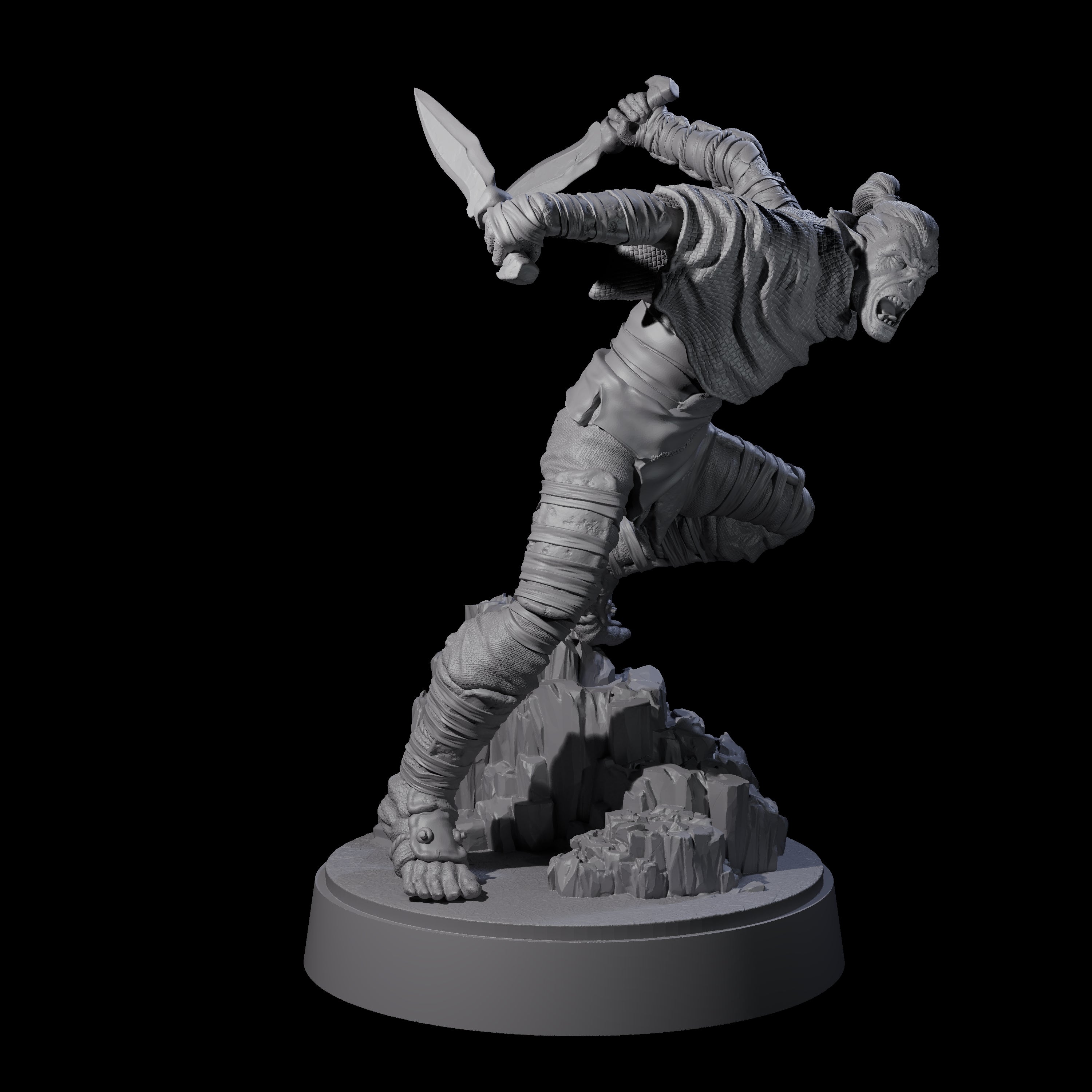 Sneaking Githyanki Rogue C Miniature for Dungeons and Dragons, Pathfinder or other TTRPGs