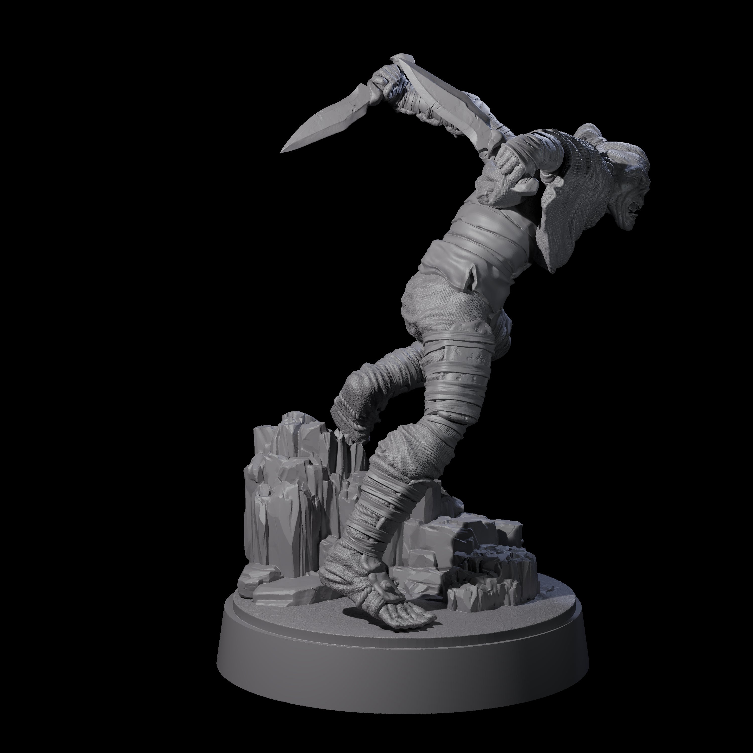 Sneaking Githyanki Rogue C Miniature for Dungeons and Dragons, Pathfinder or other TTRPGs
