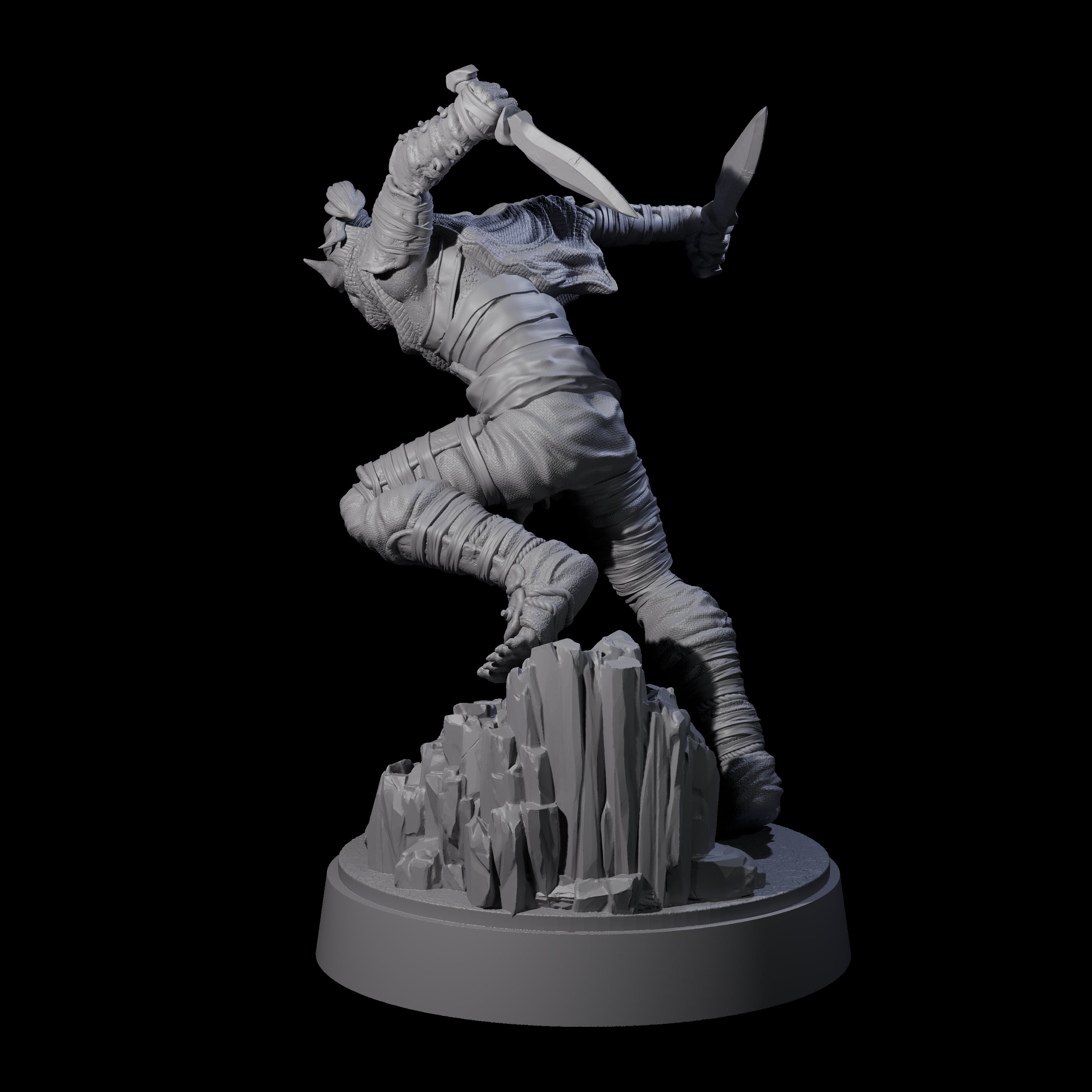 Sneaking Githyanki Rogue C Miniature for Dungeons and Dragons, Pathfinder or other TTRPGs