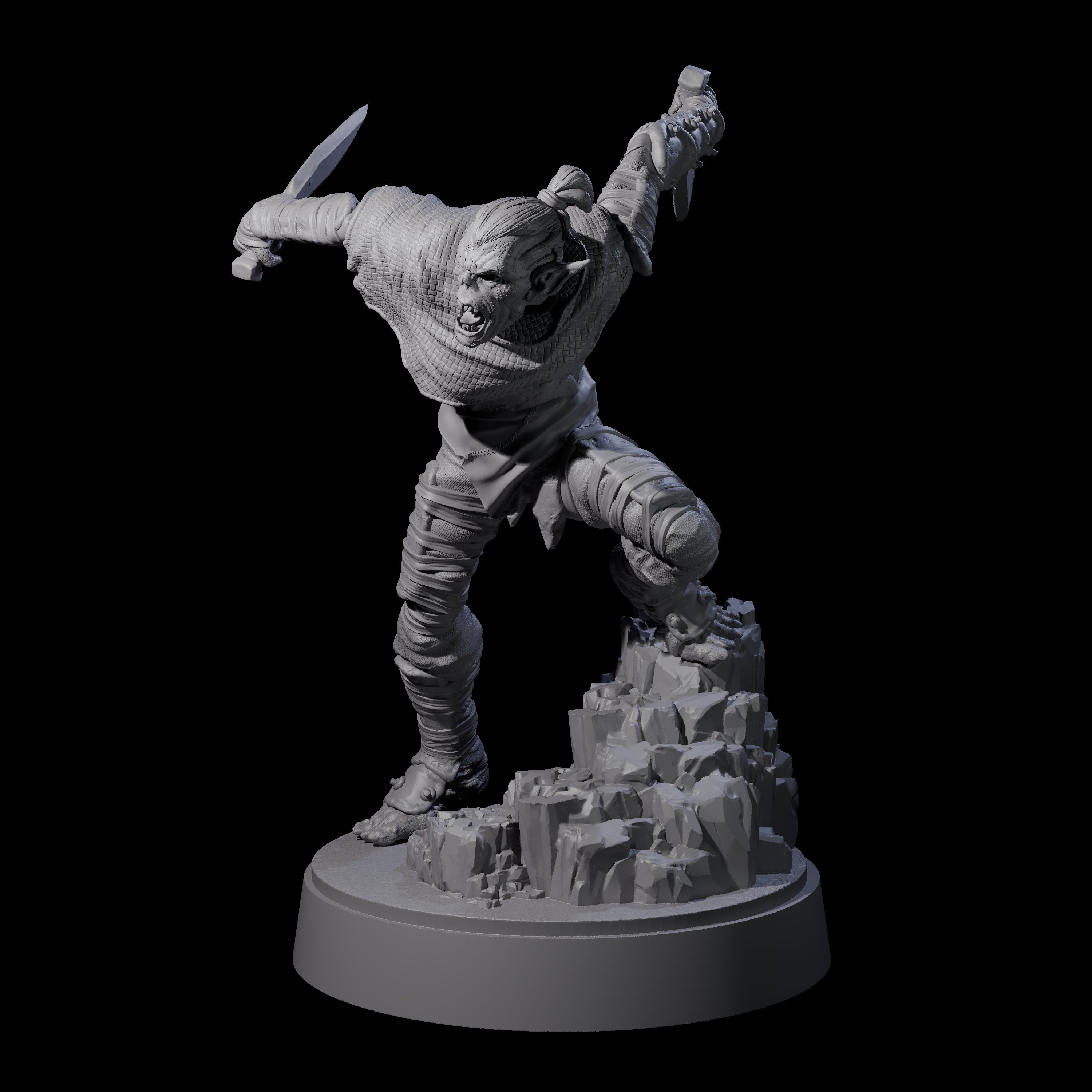Sneaking Githyanki Rogue C Miniature for Dungeons and Dragons, Pathfinder or other TTRPGs