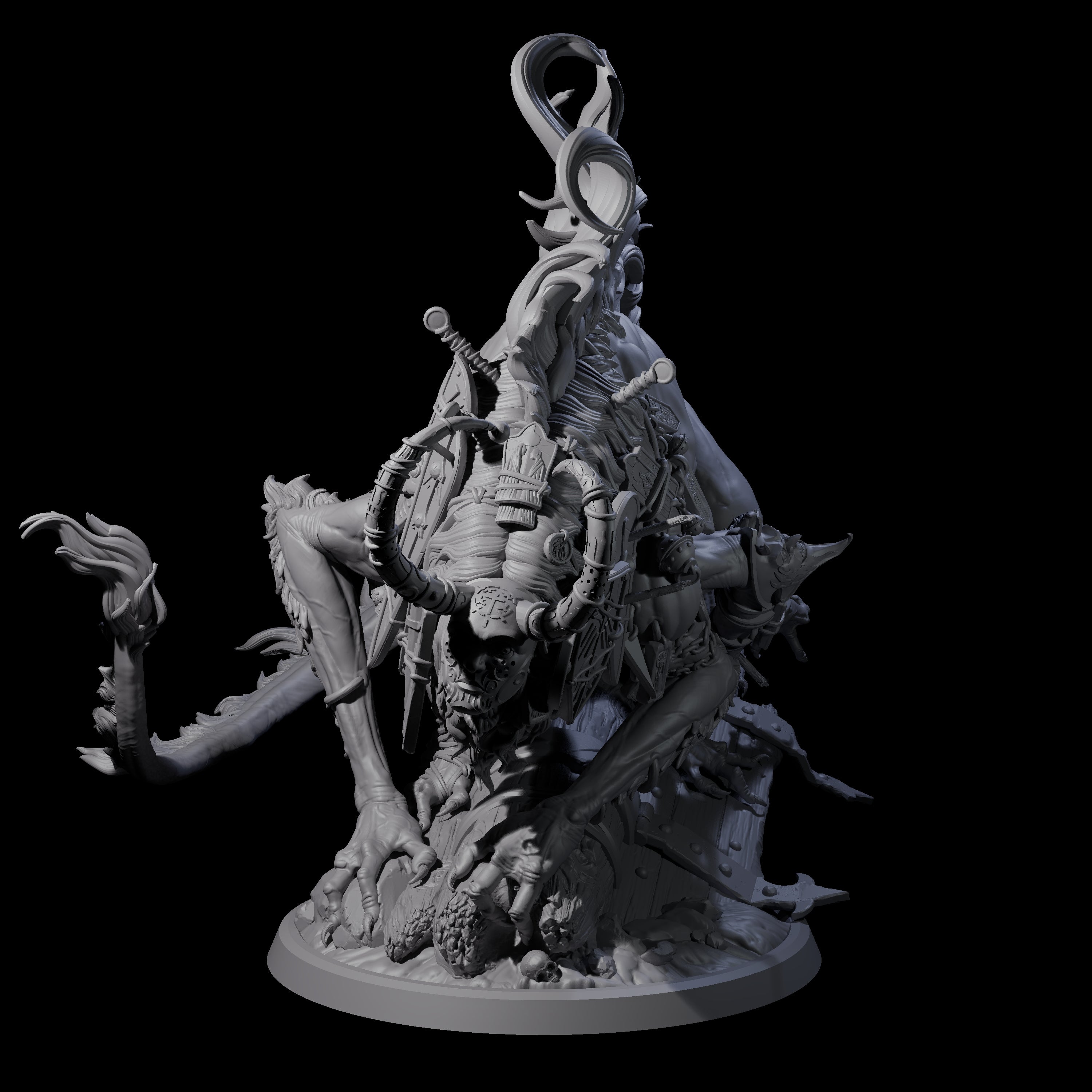 Sneaking Masked Bulezau Miniature for Dungeons and Dragons, Pathfinder or other TTRPGs