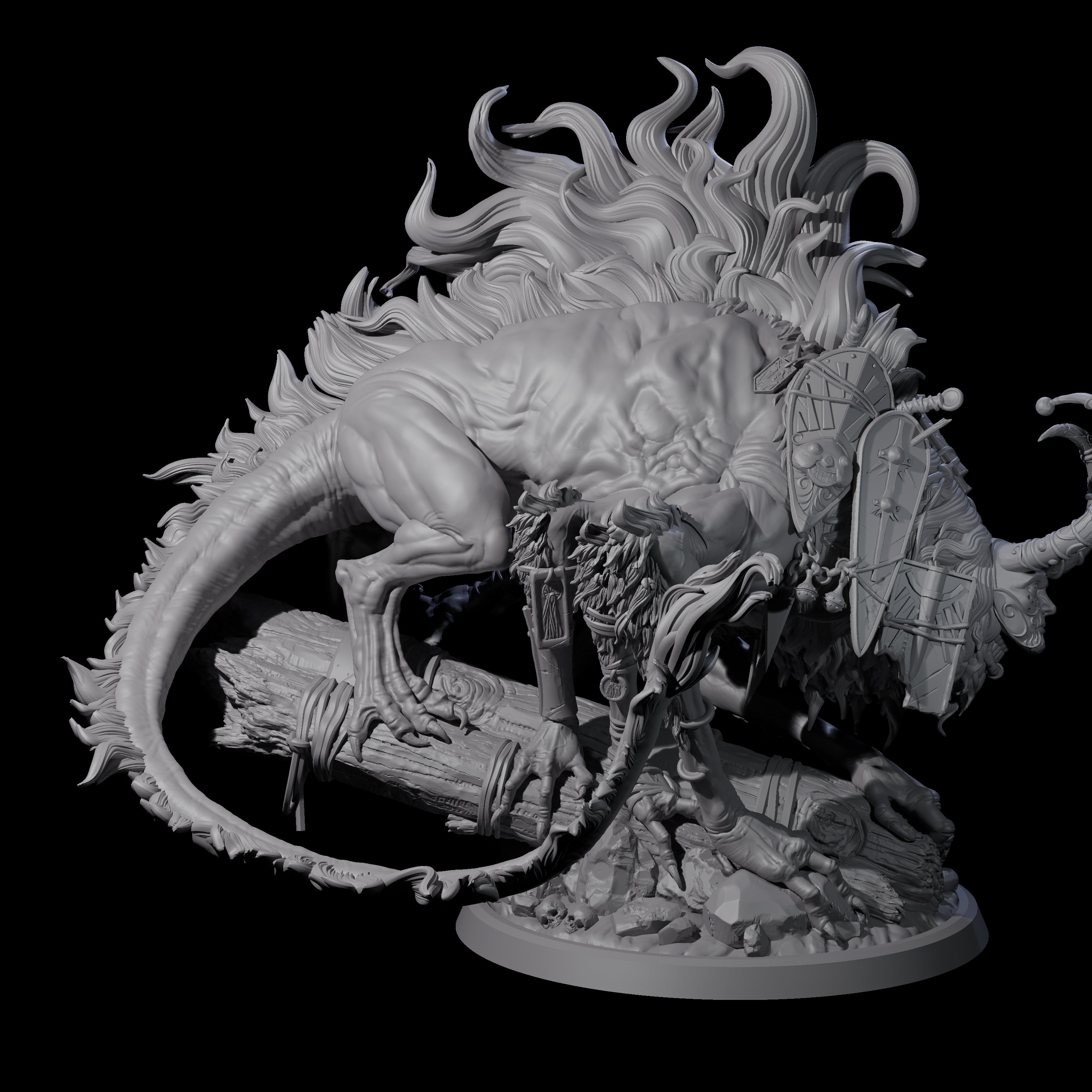 Sneaking Masked Bulezau Miniature for Dungeons and Dragons, Pathfinder or other TTRPGs