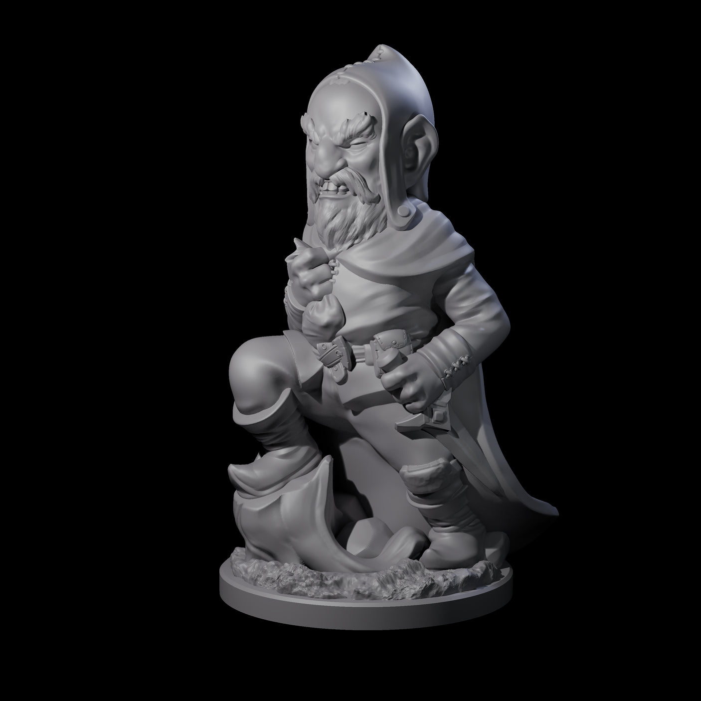 Sneaky Gnome Thief A Miniature for Dungeons and Dragons, Pathfinder or other TTRPGs