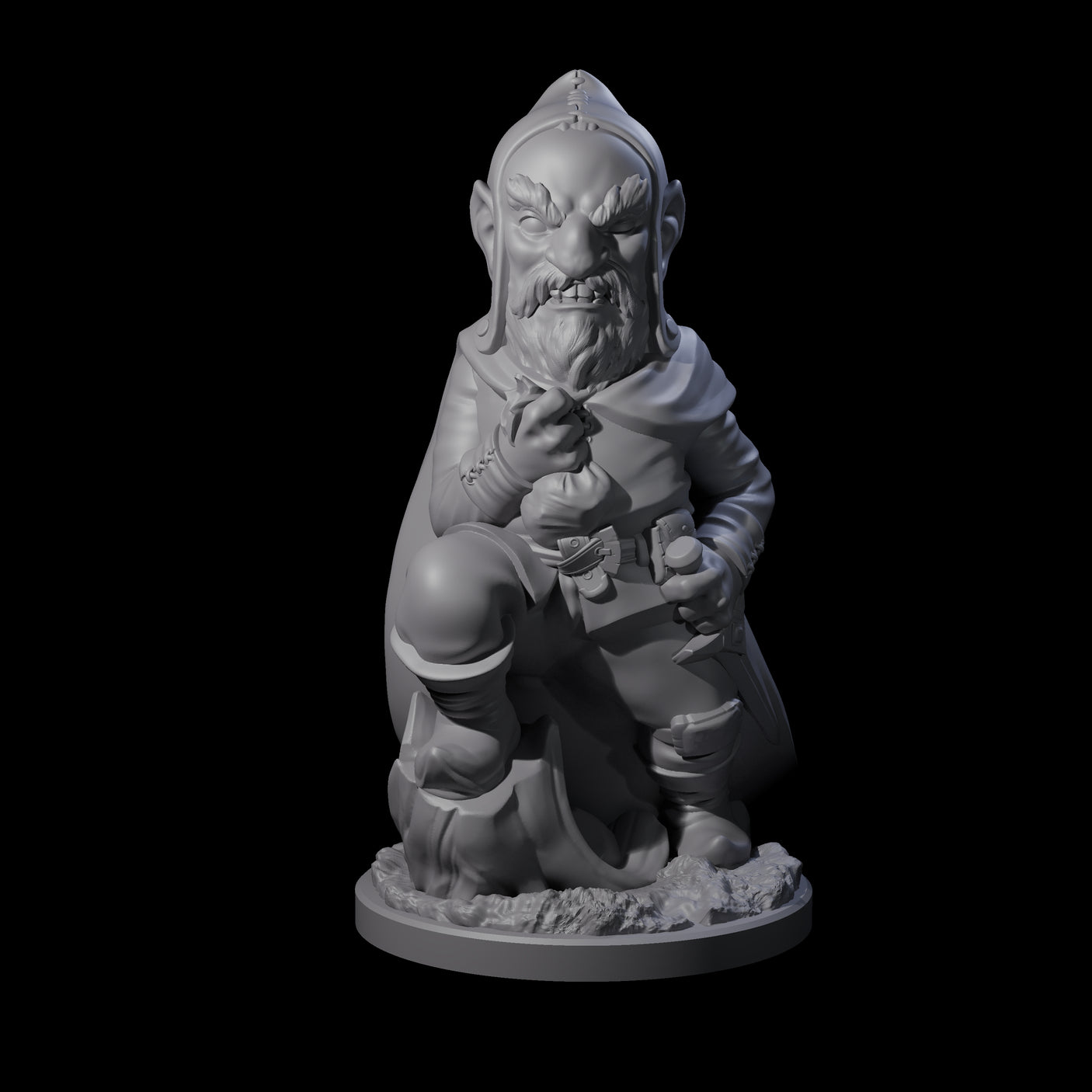 Sneaky Gnome Thieves Miniature for Dungeons and Dragons, Pathfinder or other TTRPGs
