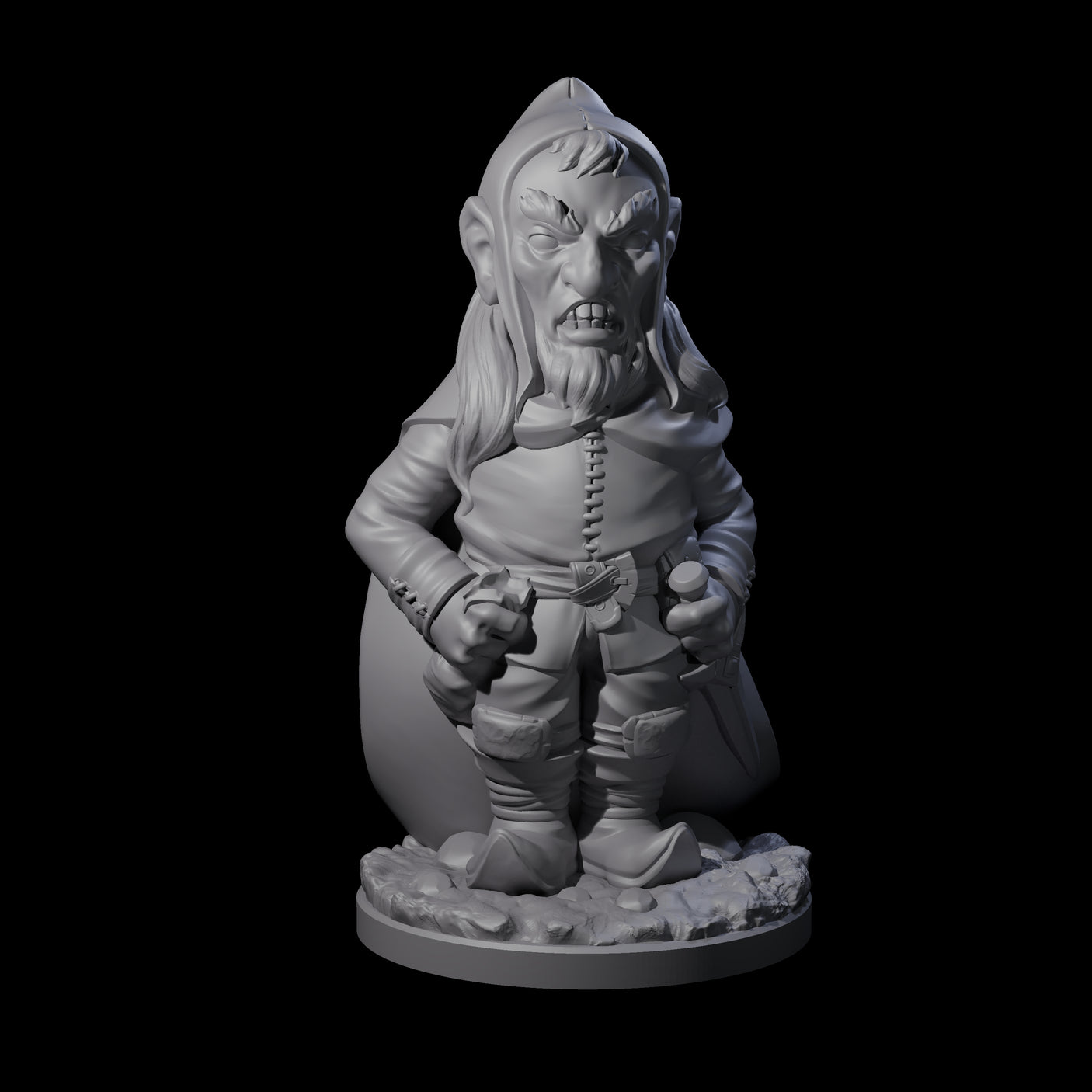 Sneaky Gnome Thieves Miniature for Dungeons and Dragons, Pathfinder or other TTRPGs