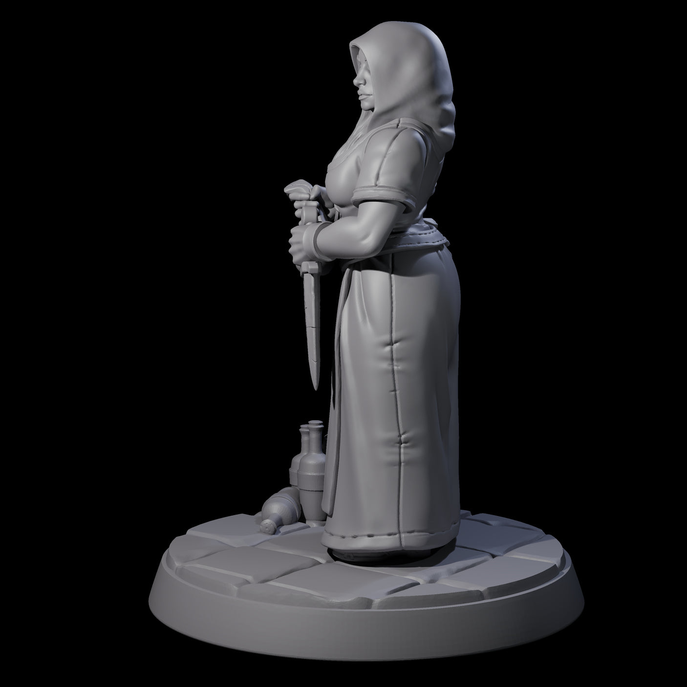 Sneaky Village Thief Miniature for Dungeons and Dragons, Pathfinder or other TTRPGs