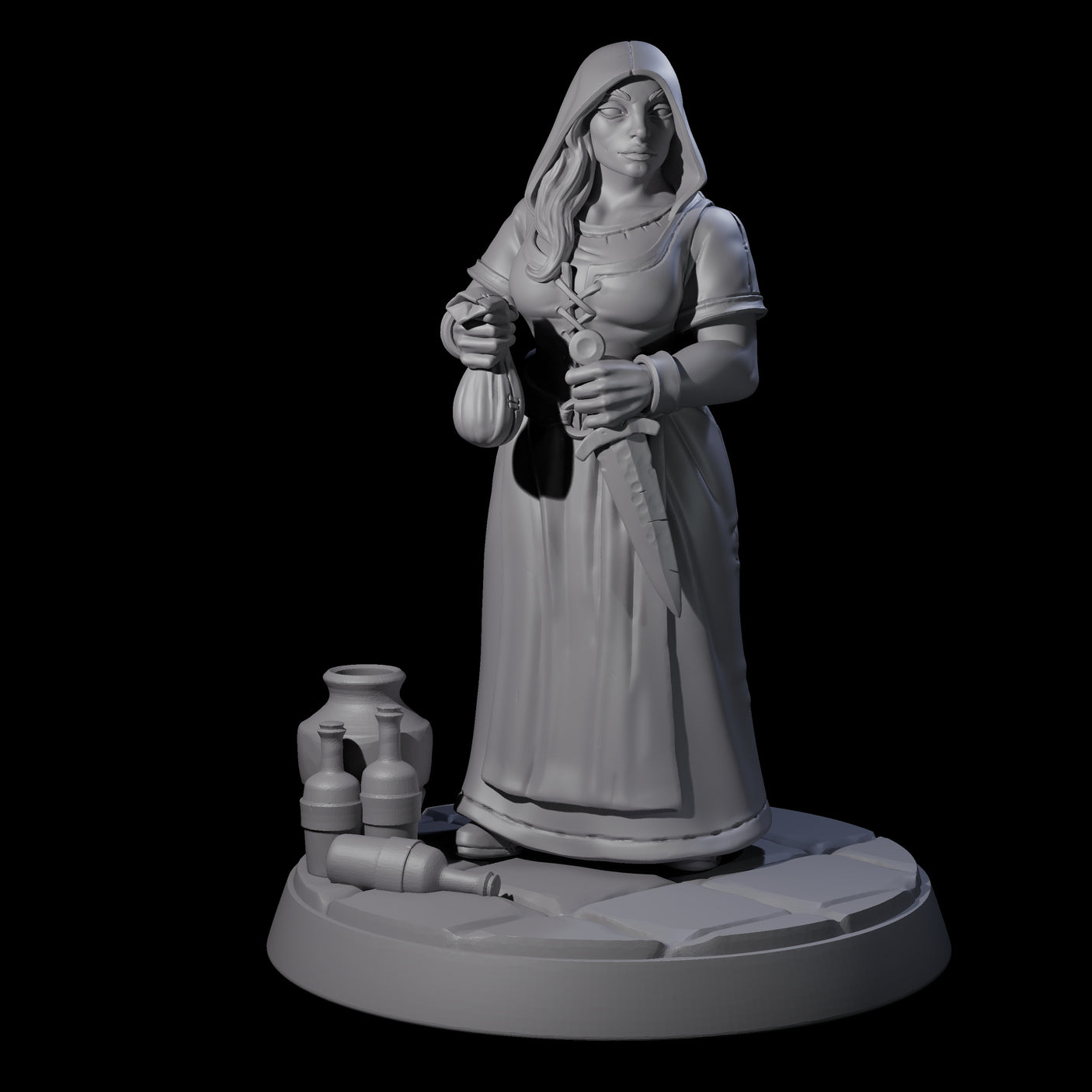Sneaky Village Thief Miniature for Dungeons and Dragons, Pathfinder or other TTRPGs