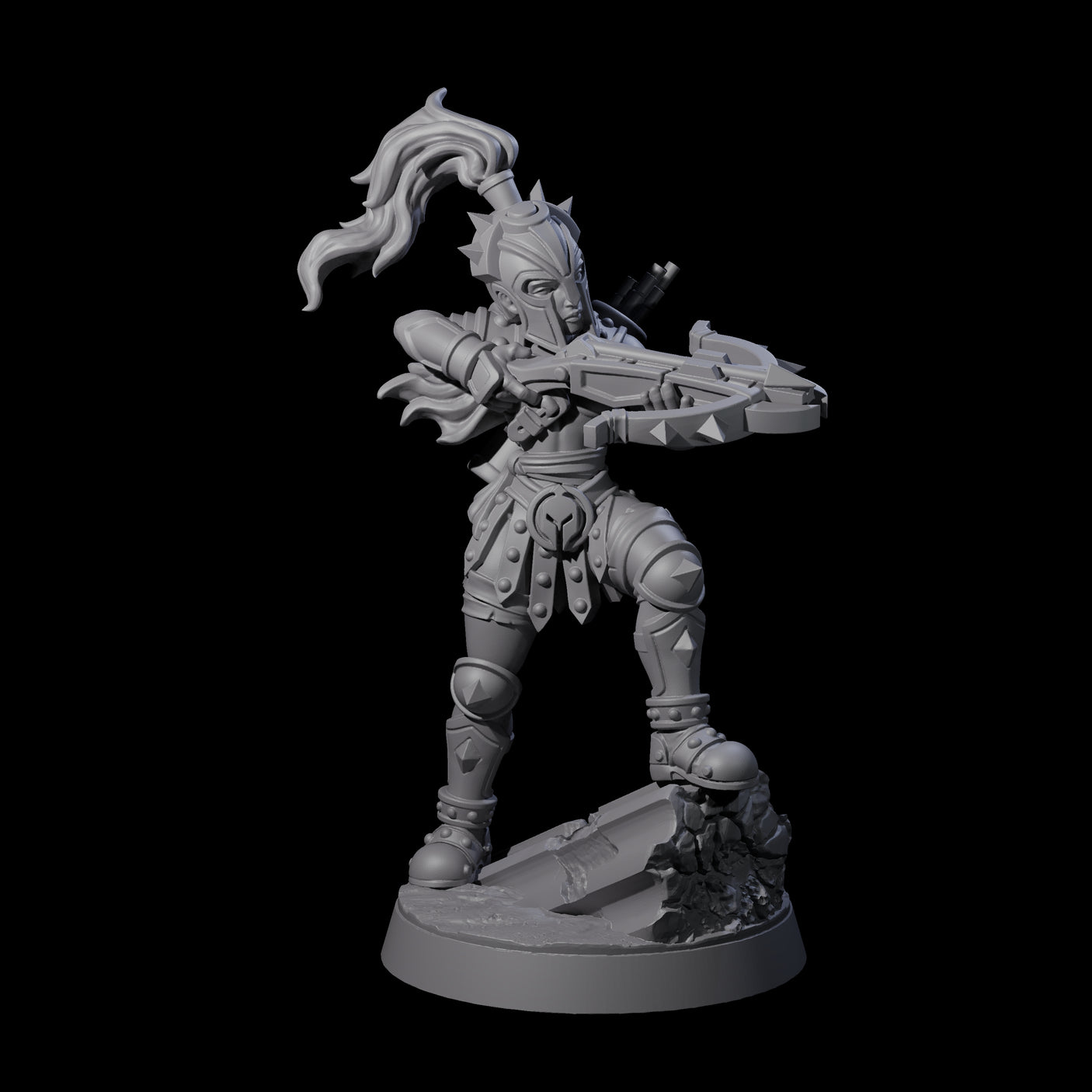 Sniping Gladiator Miniature for Dungeons and Dragons, Pathfinder or other TTRPGs