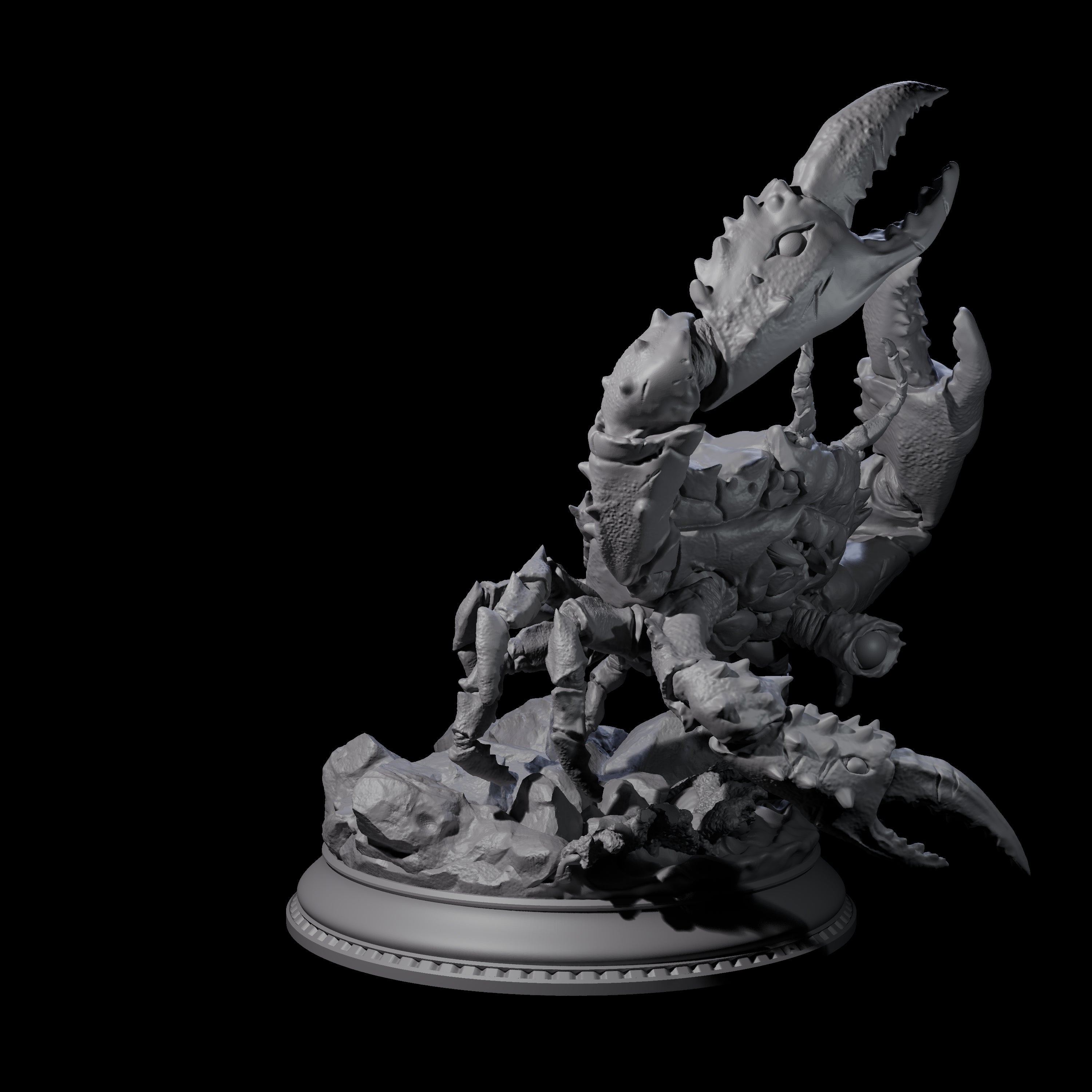 Snipping Giant Crab Miniature for Dungeons and Dragons, Pathfinder or other TTRPGs