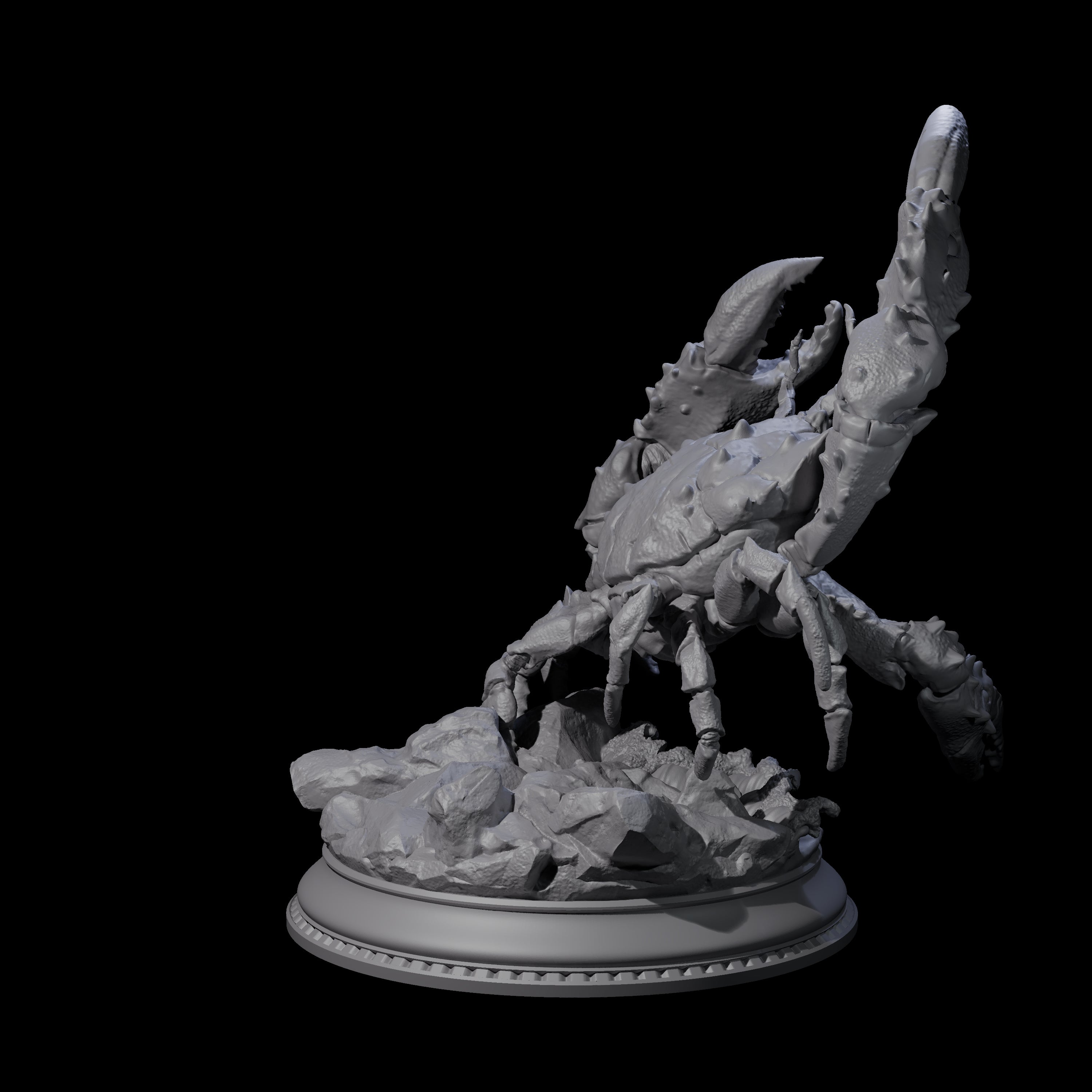 Snipping Giant Crab Miniature for Dungeons and Dragons, Pathfinder or other TTRPGs