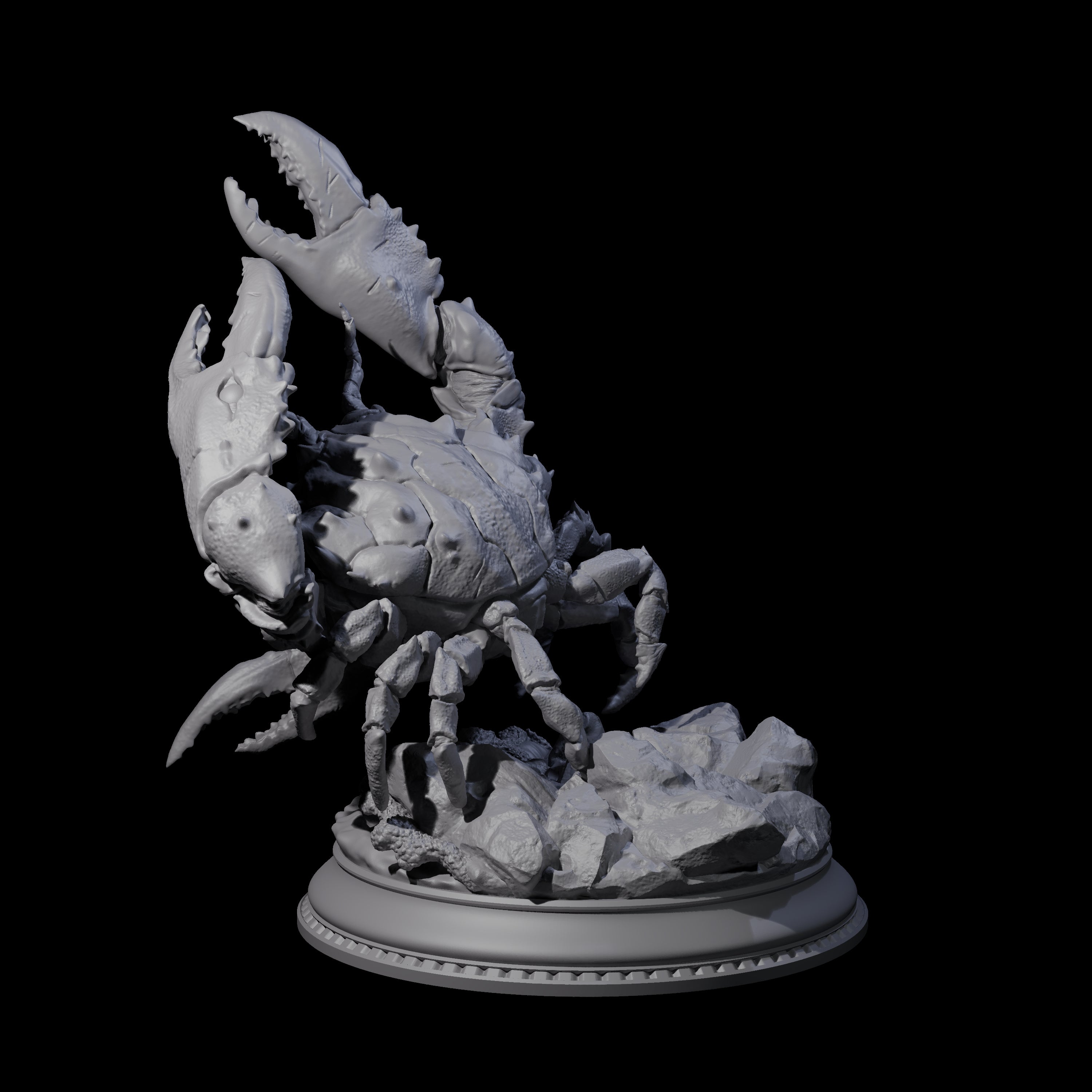 Snipping Giant Crab Miniature for Dungeons and Dragons, Pathfinder or other TTRPGs