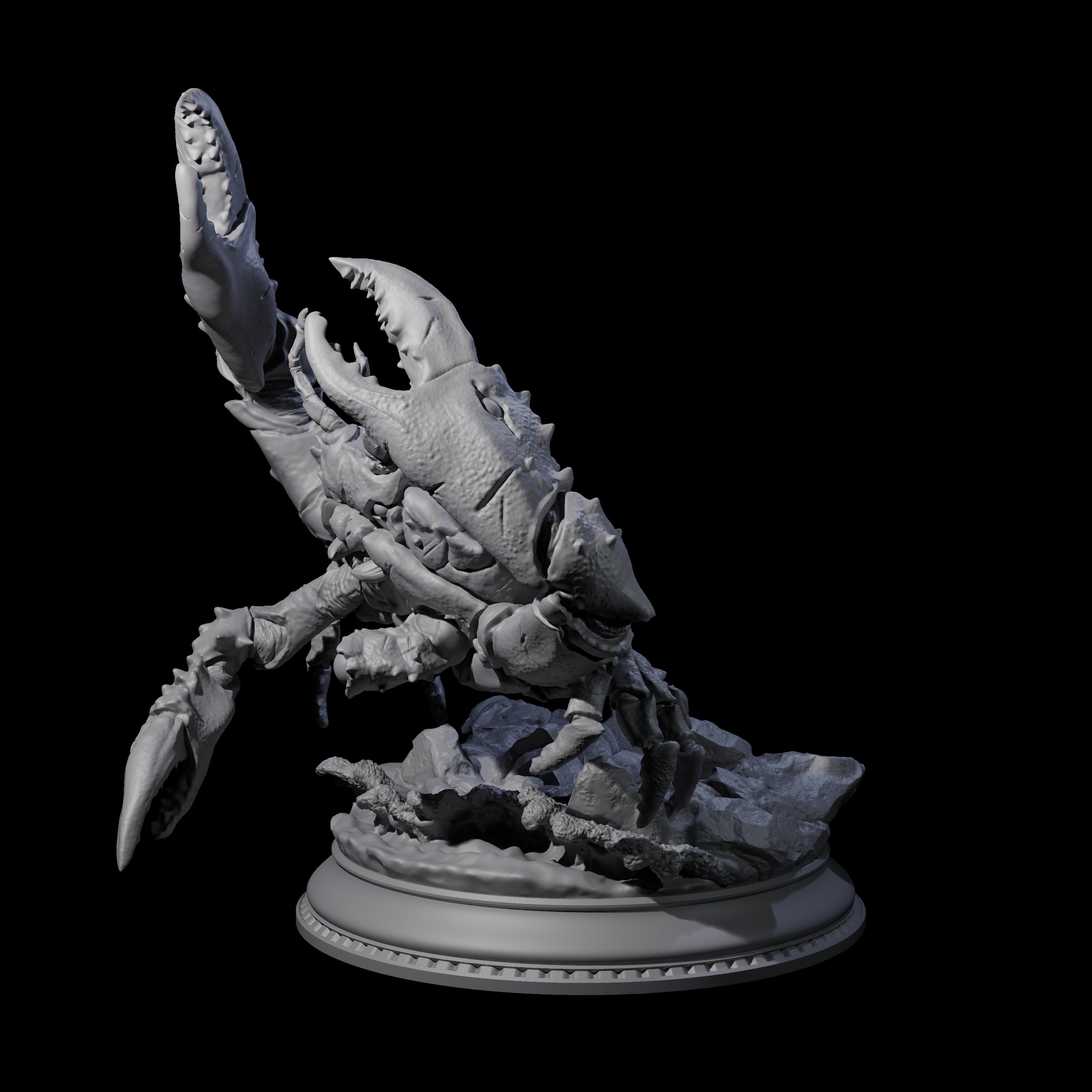 Snipping Giant Crab Miniature for Dungeons and Dragons, Pathfinder or other TTRPGs