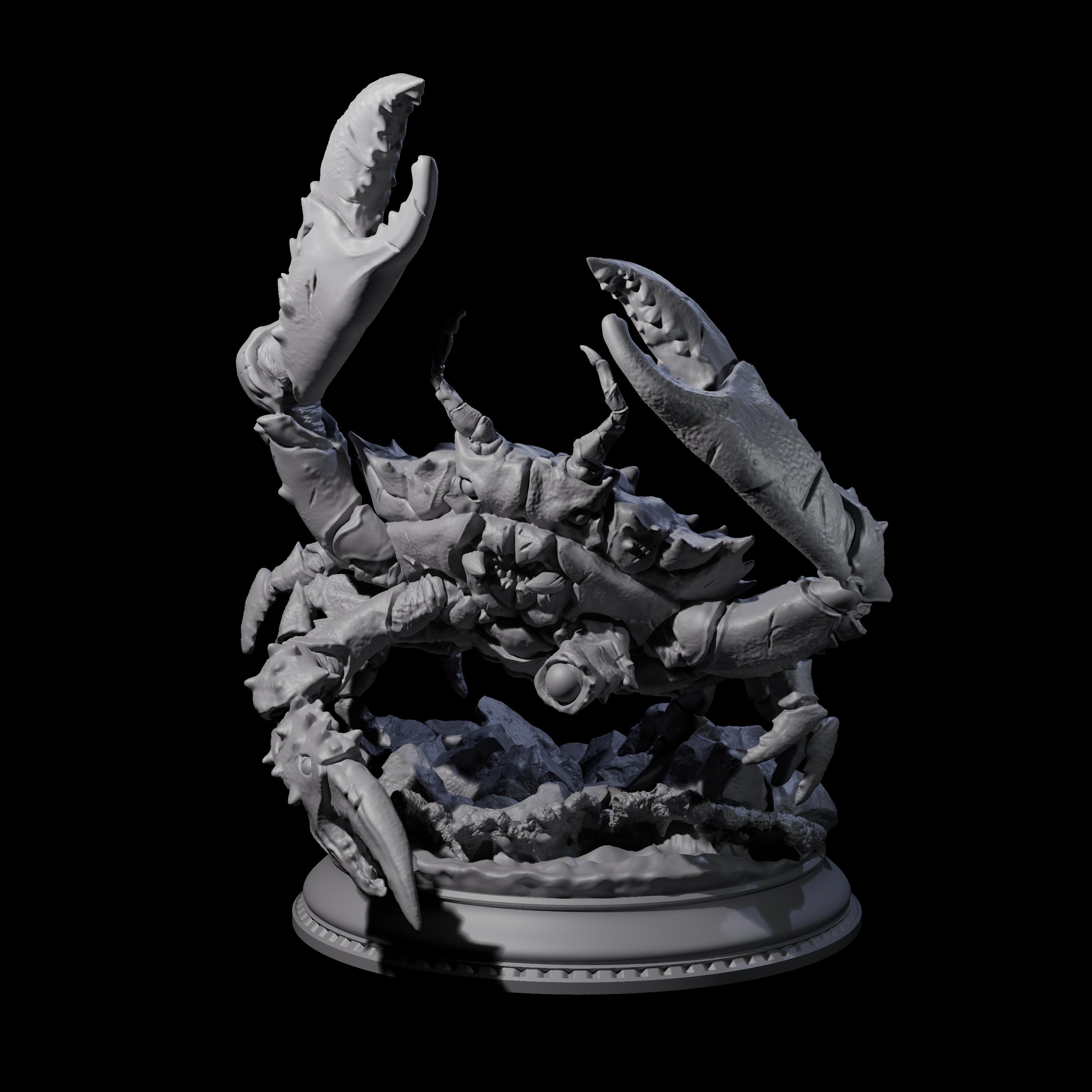 Snipping Giant Crab Miniature for Dungeons and Dragons, Pathfinder or other TTRPGs
