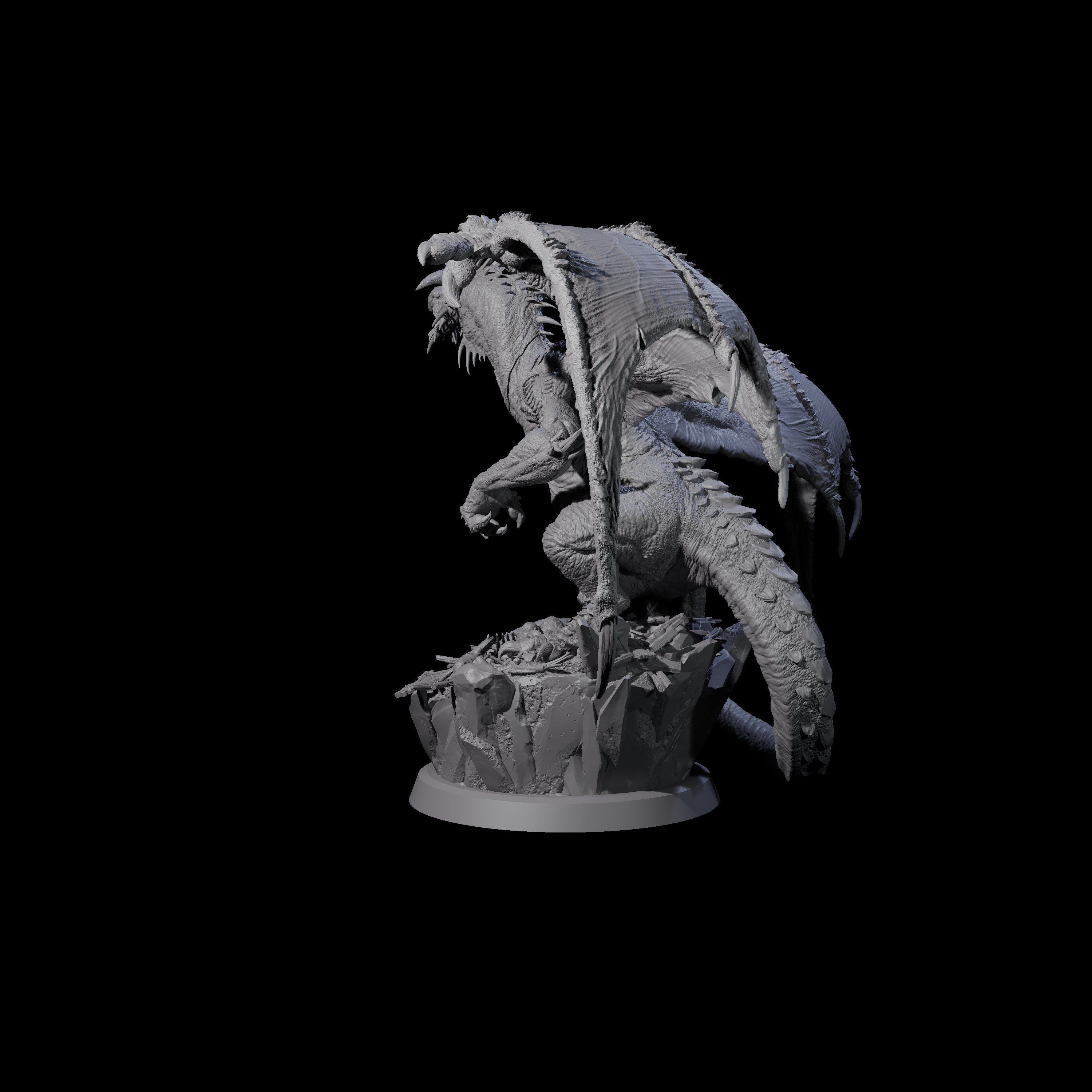 Snivelling Troll Dragon Miniature for Dungeons and Dragons, Pathfinder or other TTRPGs
