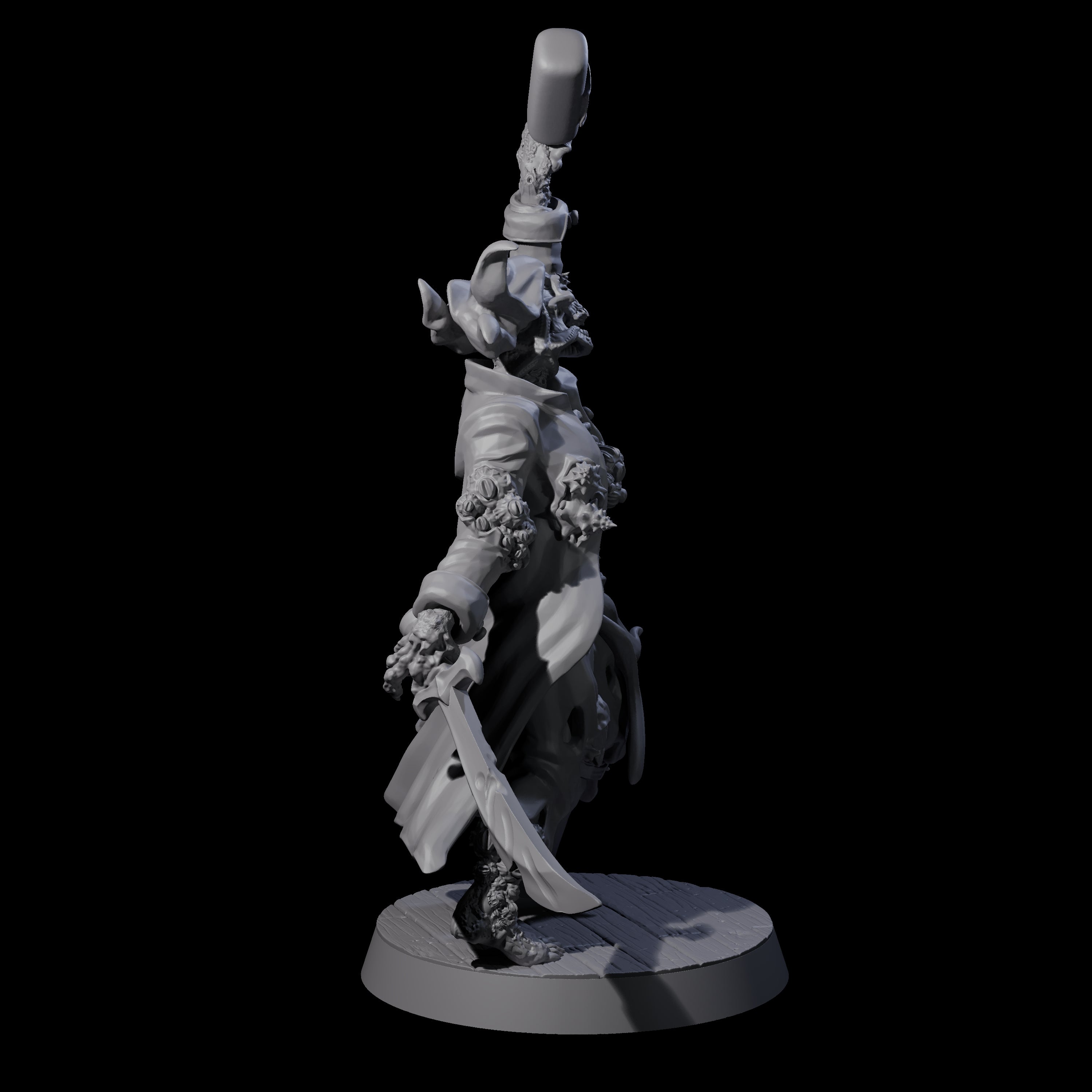 Soggy Undead Pirate Skeleton D Miniature for Dungeons and Dragons, Pathfinder or other TTRPGs