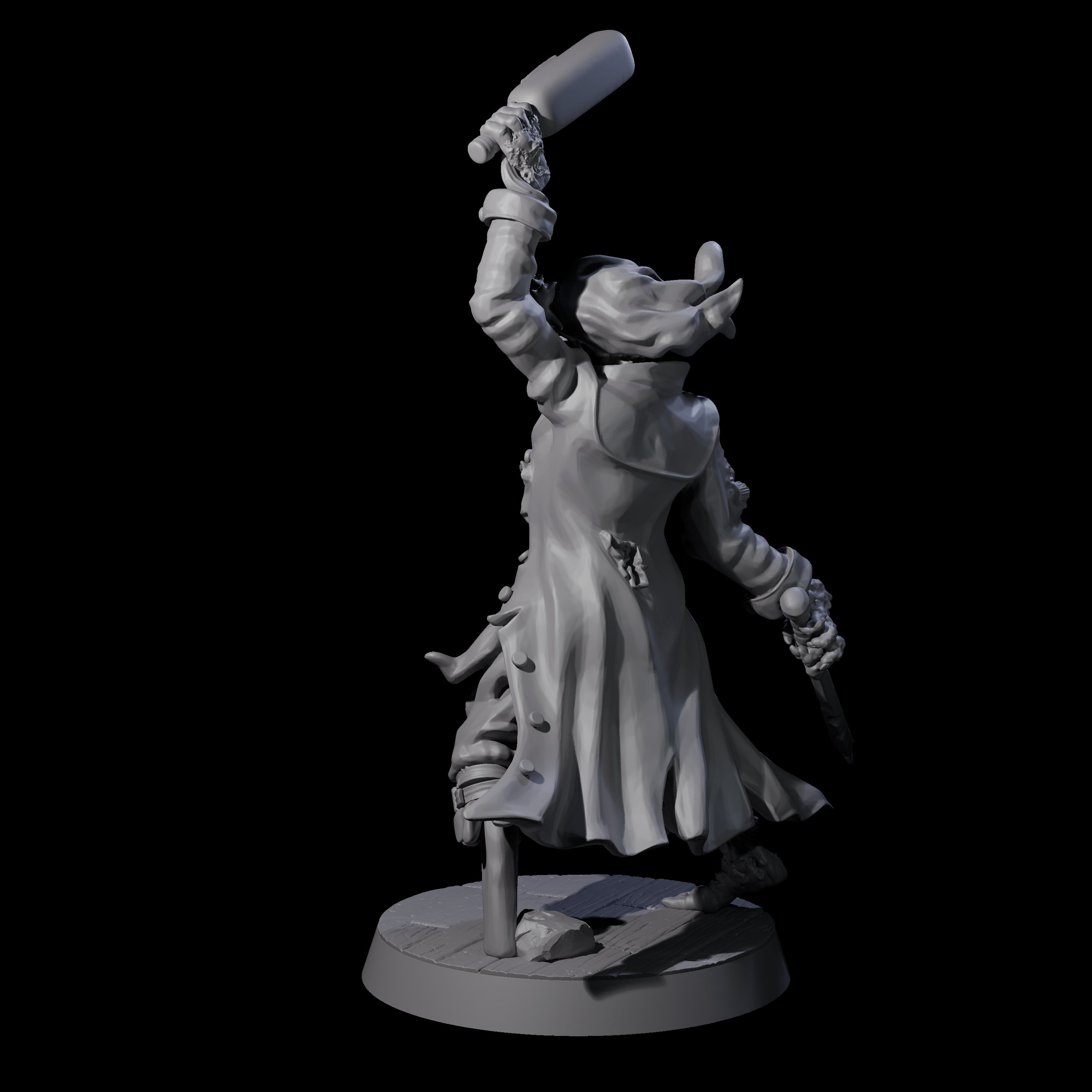 Soggy Undead Pirate Skeleton D Miniature for Dungeons and Dragons, Pathfinder or other TTRPGs