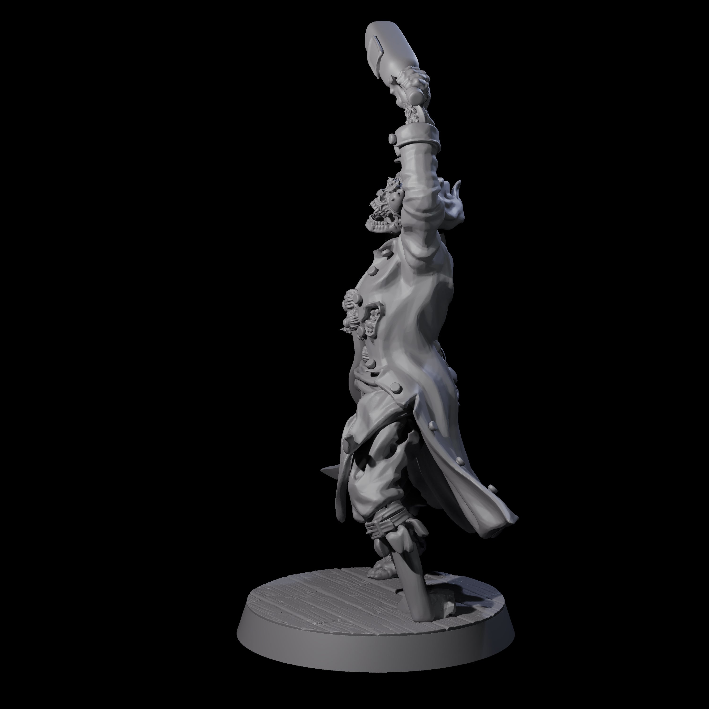 Soggy Undead Pirate Skeleton D Miniature for Dungeons and Dragons, Pathfinder or other TTRPGs