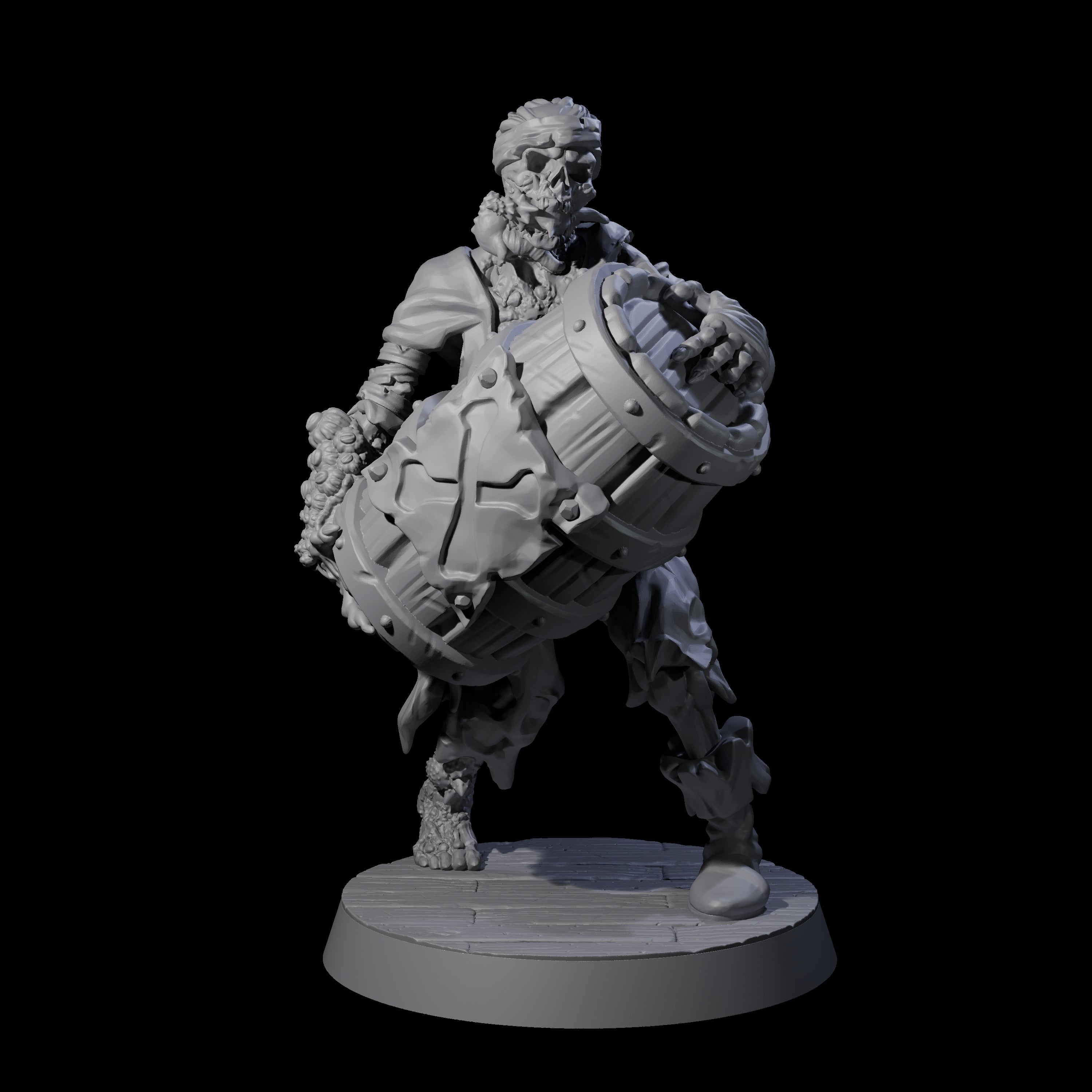 Soggy Undead Pirate Skeleton E Miniature for Dungeons and Dragons, Pathfinder or other TTRPGs