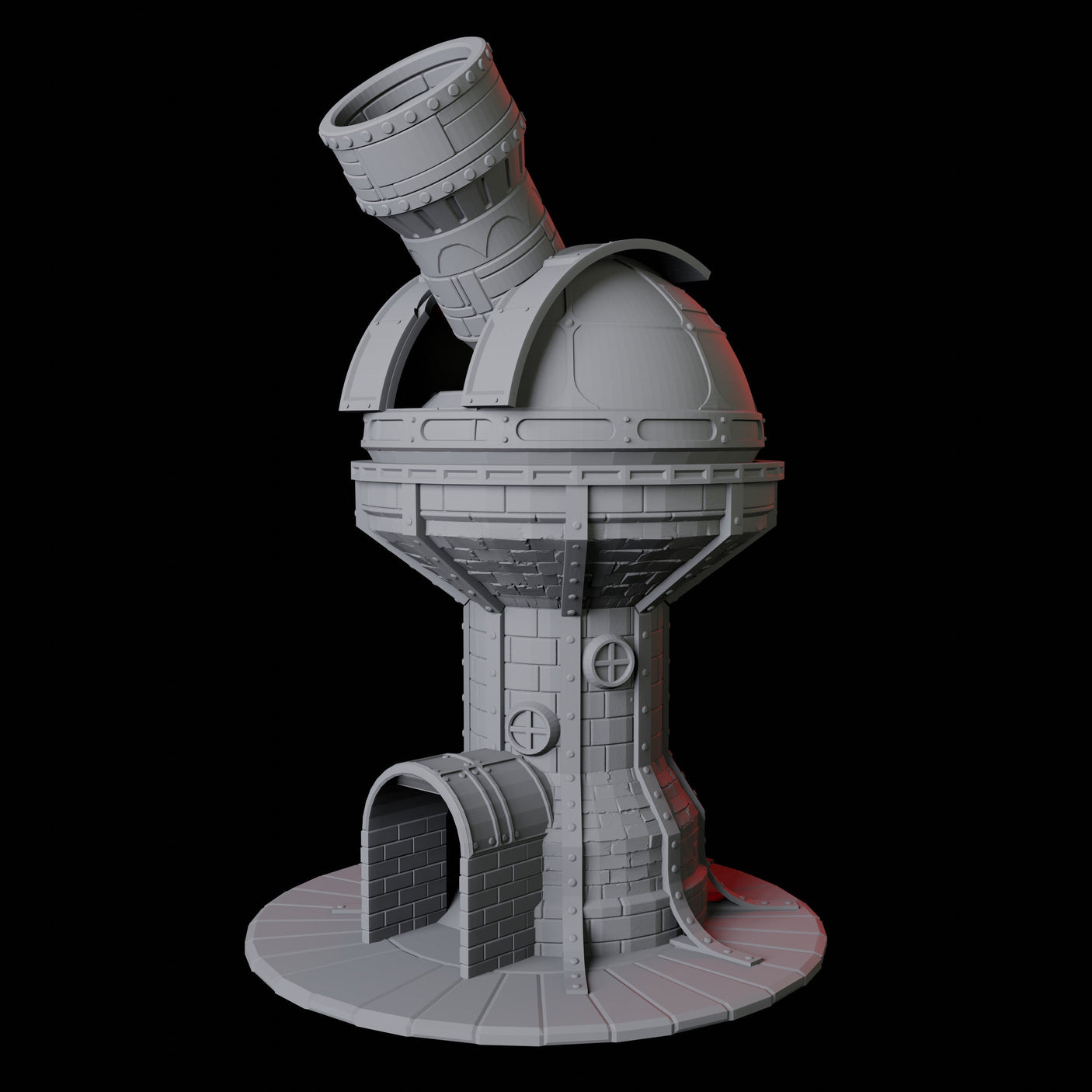 Space Observatory Dice Tower Miniature for Dungeons and Dragons, Pathfinder or other TTRPGs