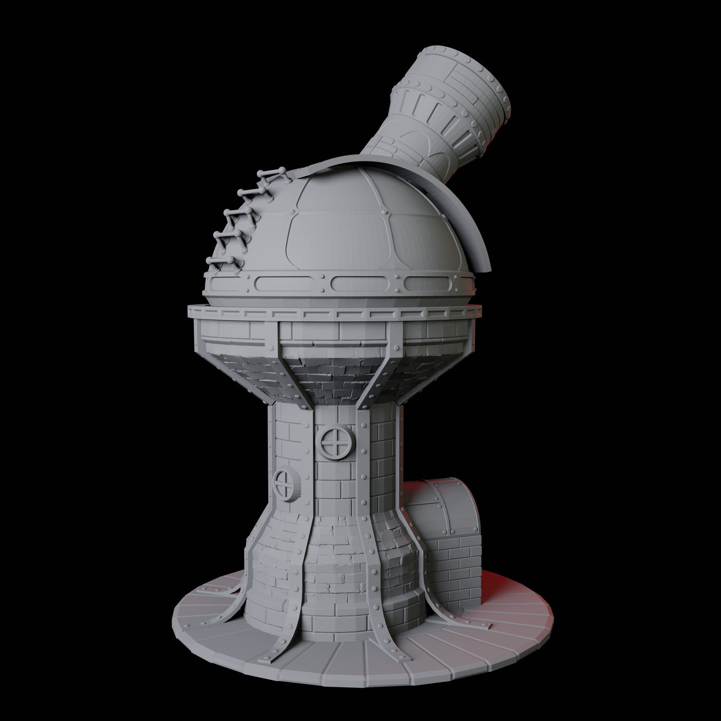 Space Observatory Dice Tower Miniature for Dungeons and Dragons, Pathfinder or other TTRPGs