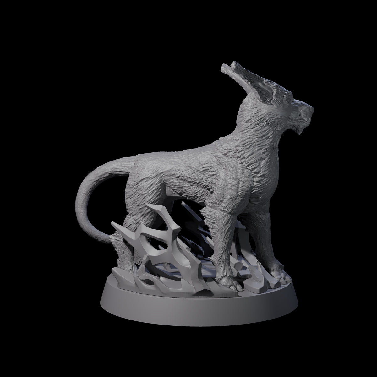 Sparking Blink Dog A Miniature for Dungeons and Dragons, Pathfinder or other TTRPGs