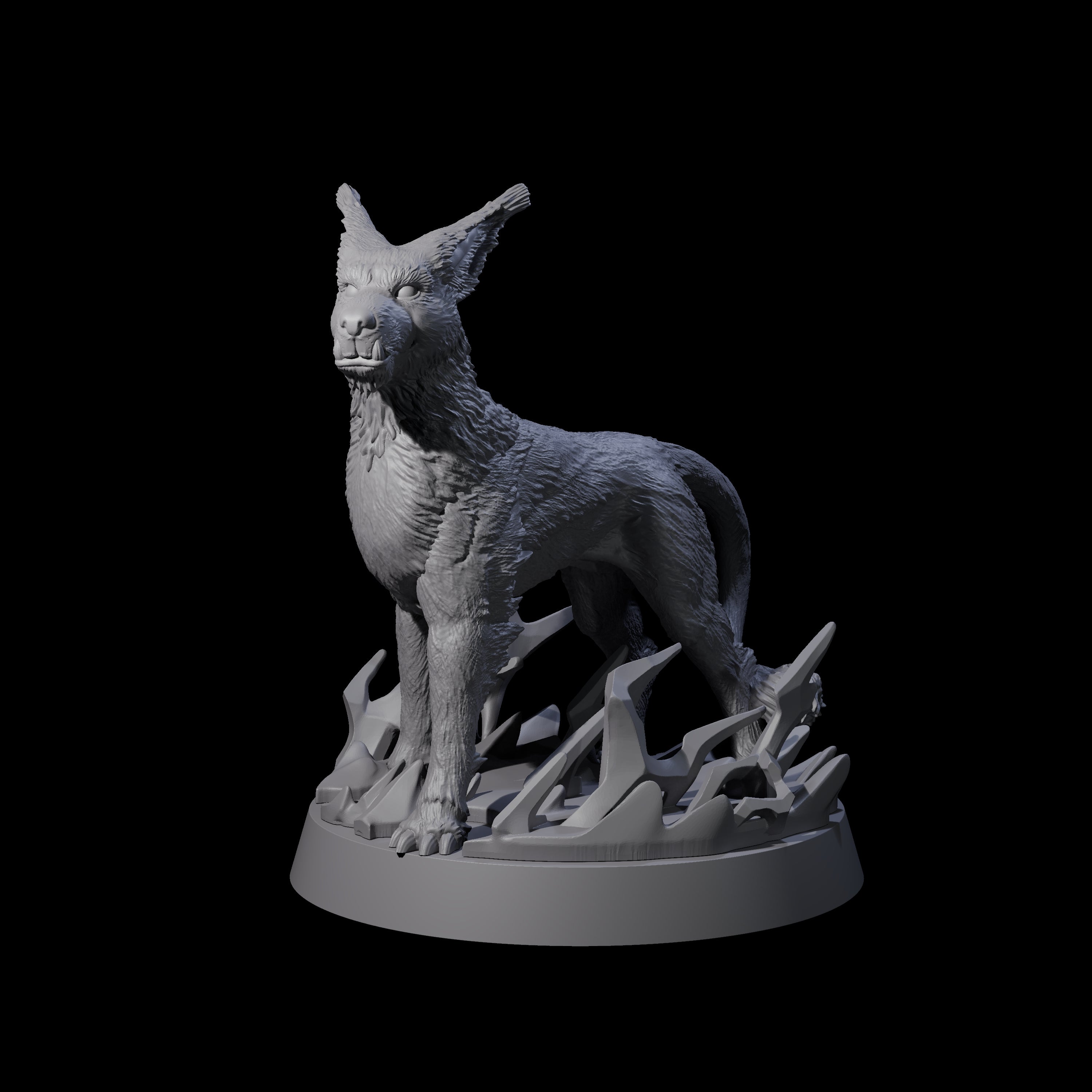 Sparking Blink Dog A Miniature for Dungeons and Dragons, Pathfinder or other TTRPGs