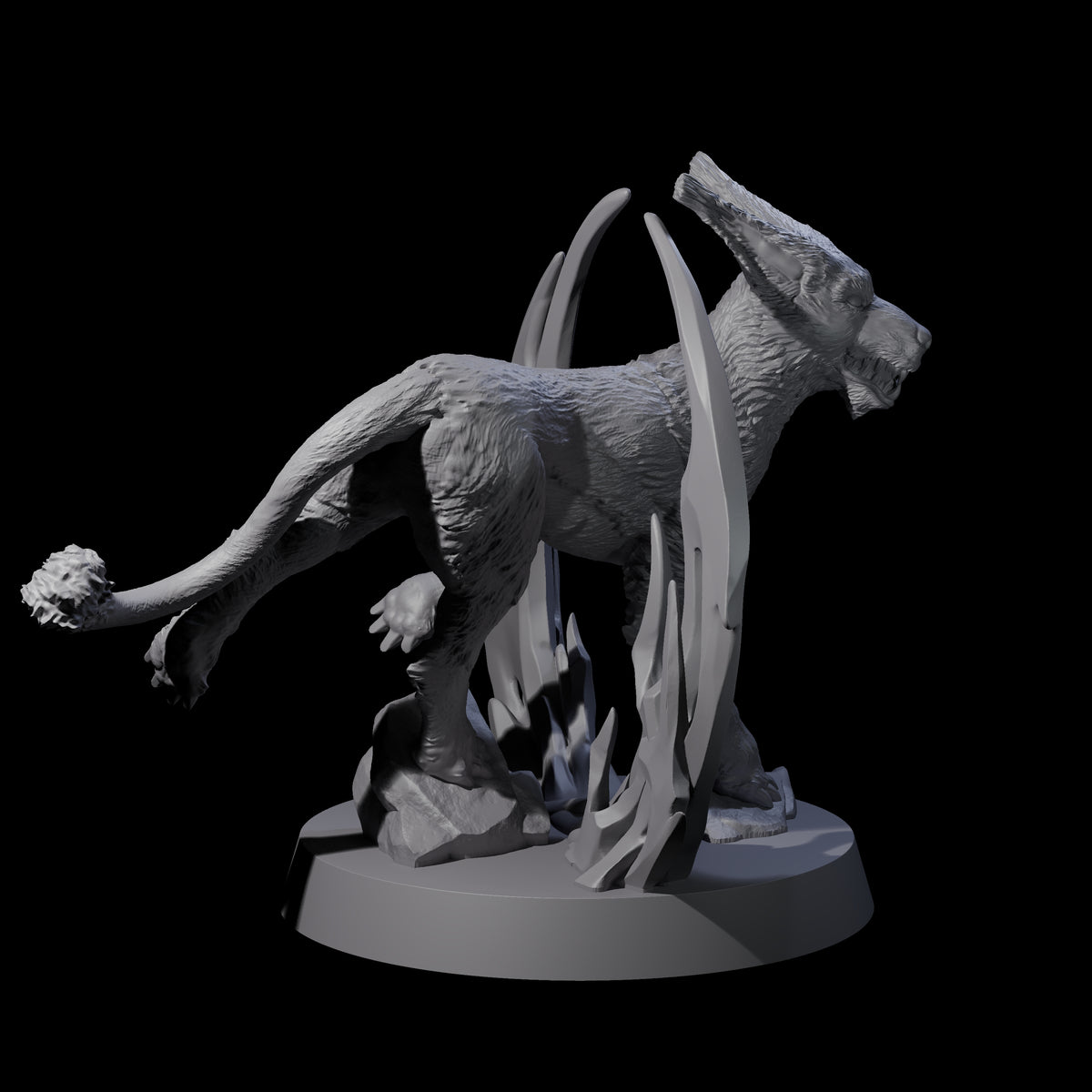Sparking Blink Dog B Miniature for Dungeons and Dragons, Pathfinder or other TTRPGs