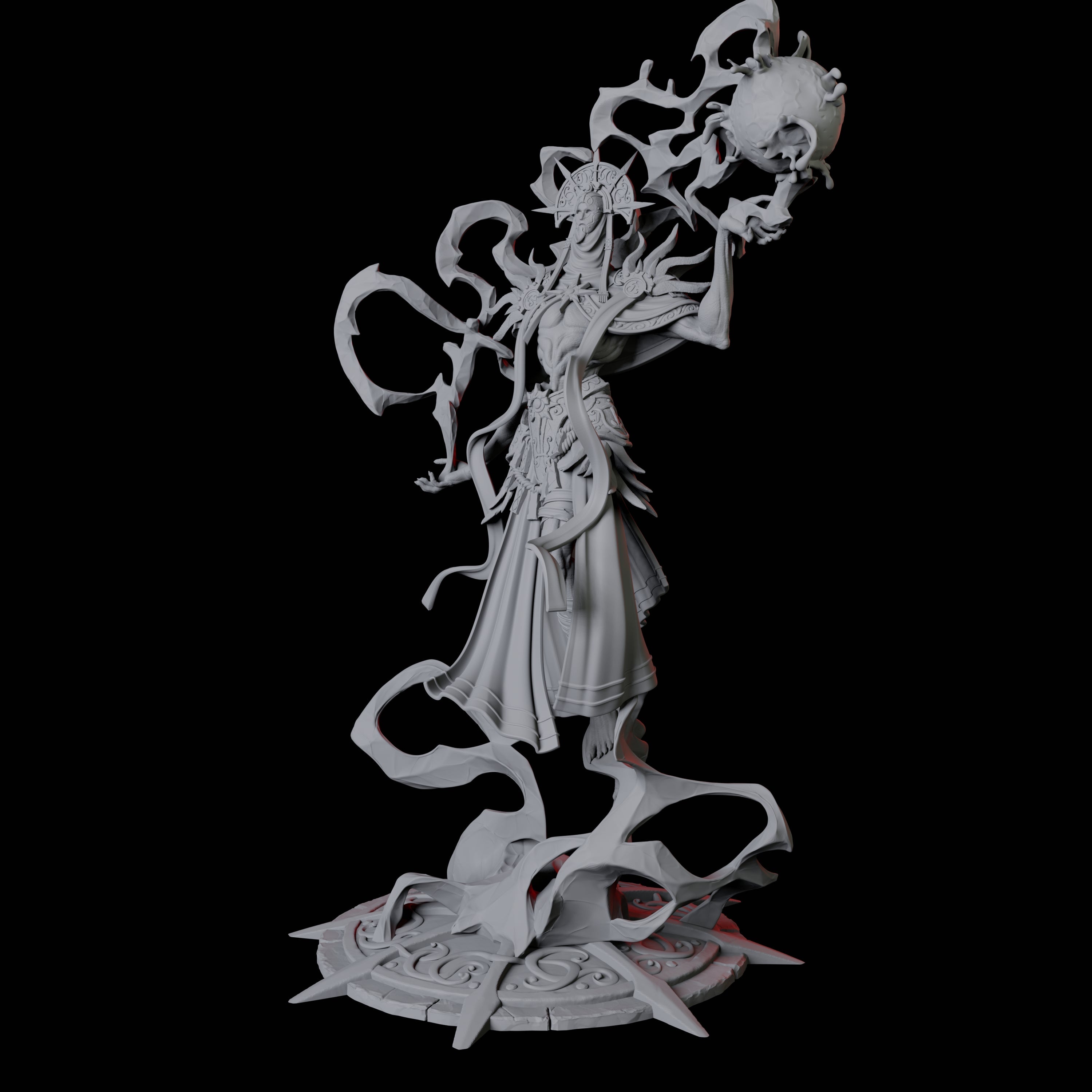 Sparking Celestial Mage A Miniature for Dungeons and Dragons, Pathfinder or other TTRPGs