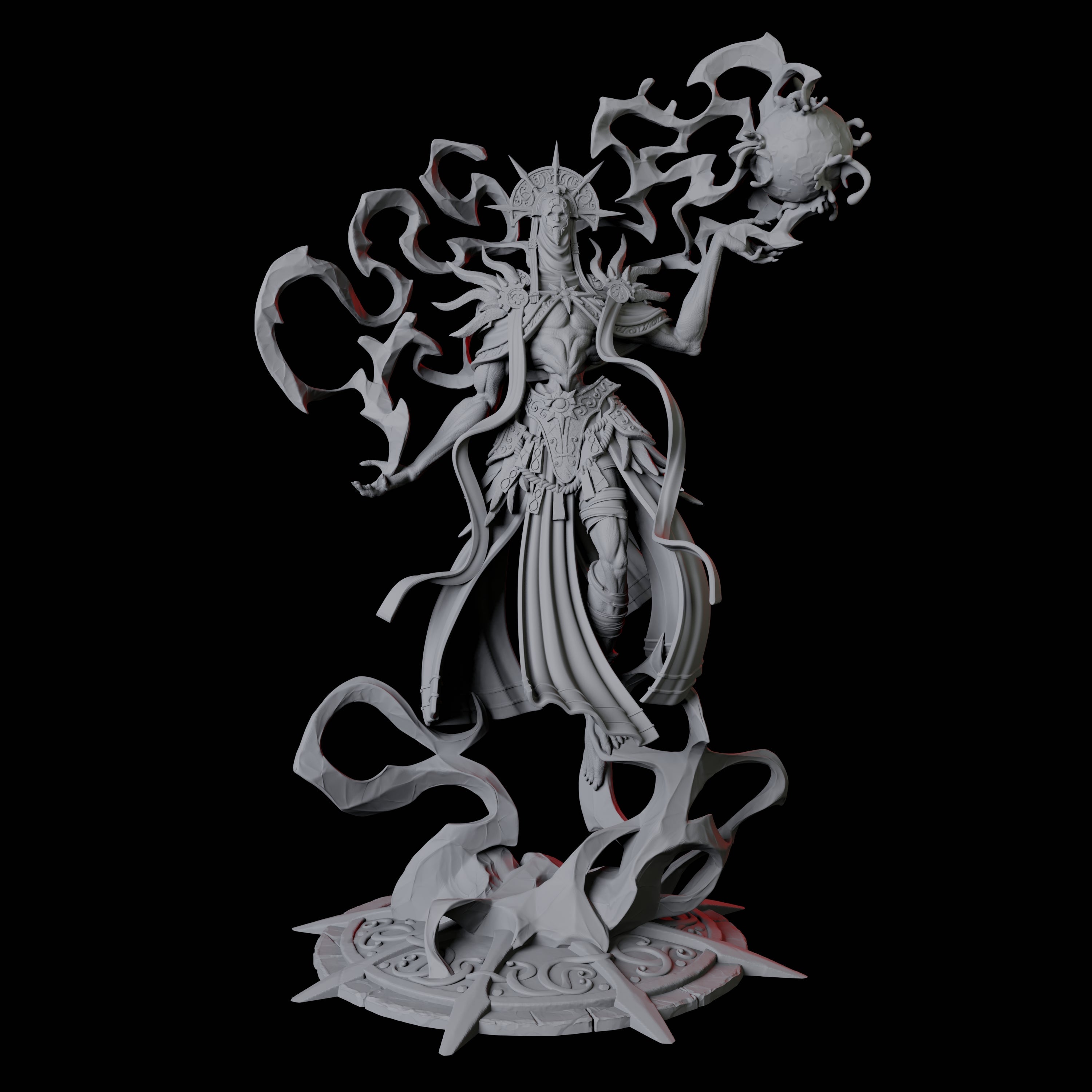 Sparking Celestial Mage A Miniature for Dungeons and Dragons, Pathfinder or other TTRPGs
