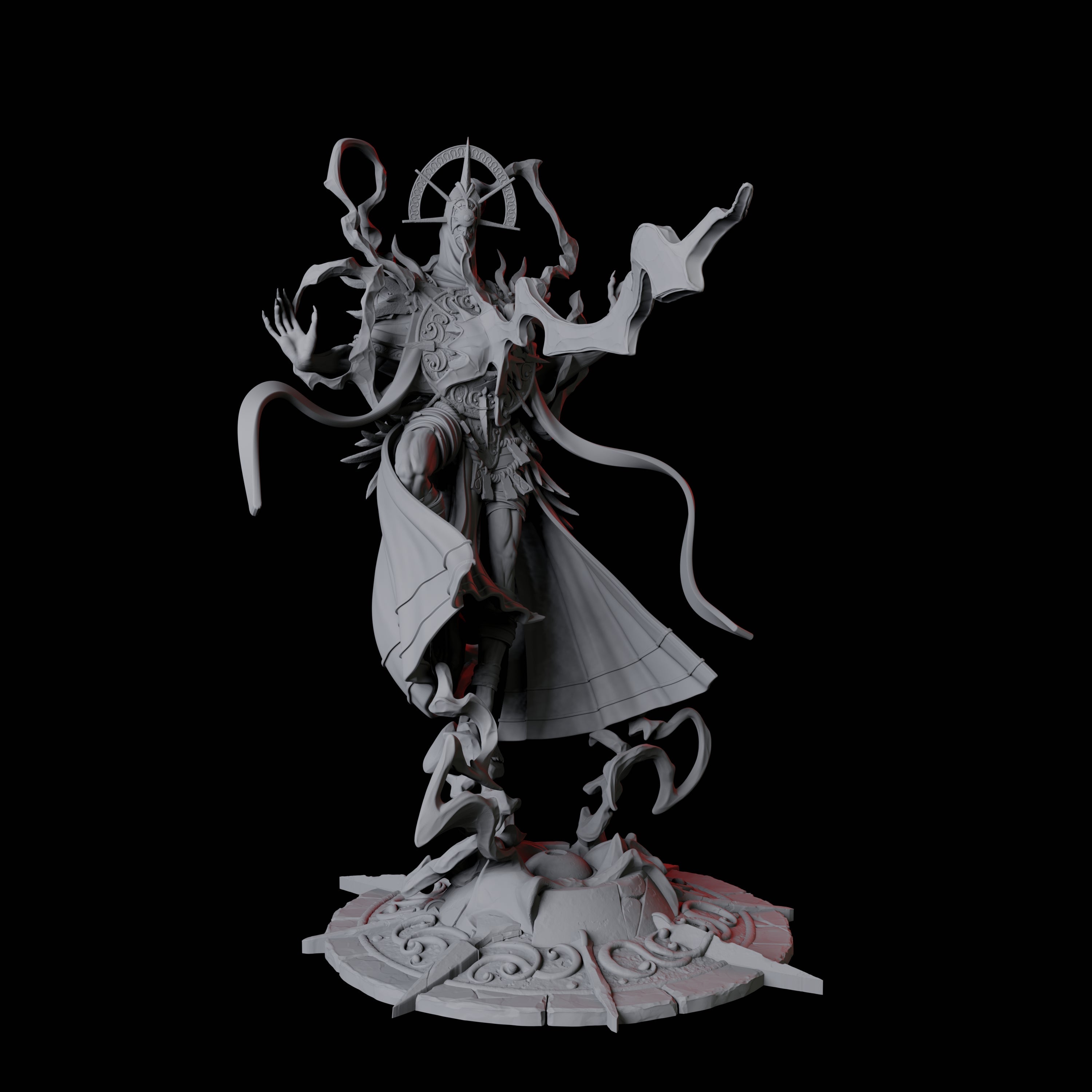 Sparking Celestial Mage B Miniature for Dungeons and Dragons, Pathfinder or other TTRPGs