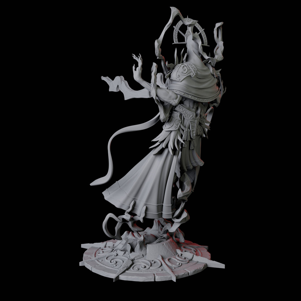Sparking Celestial Mage B Miniature for Dungeons and Dragons, Pathfinder or other TTRPGs