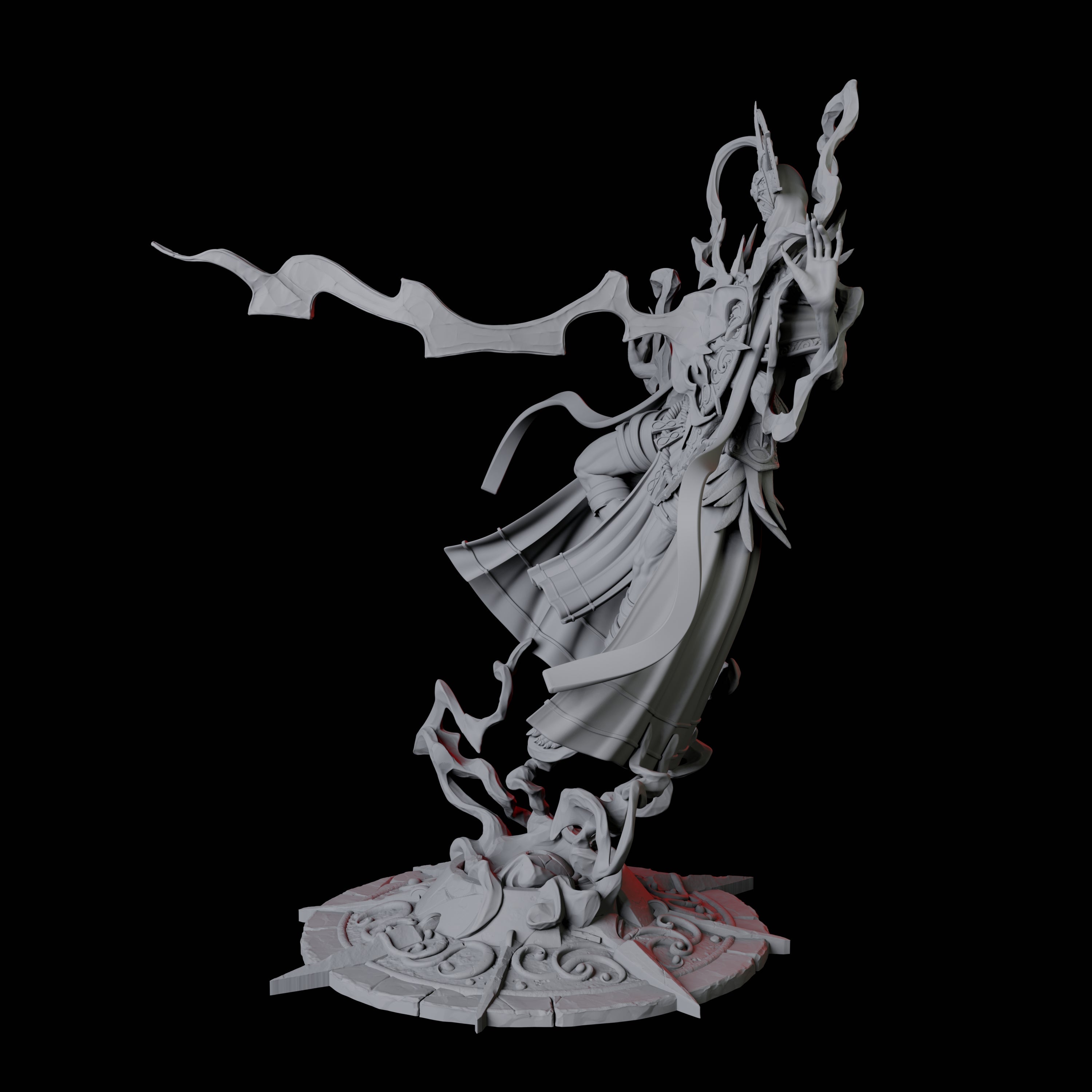 Sparking Celestial Mage B Miniature for Dungeons and Dragons, Pathfinder or other TTRPGs