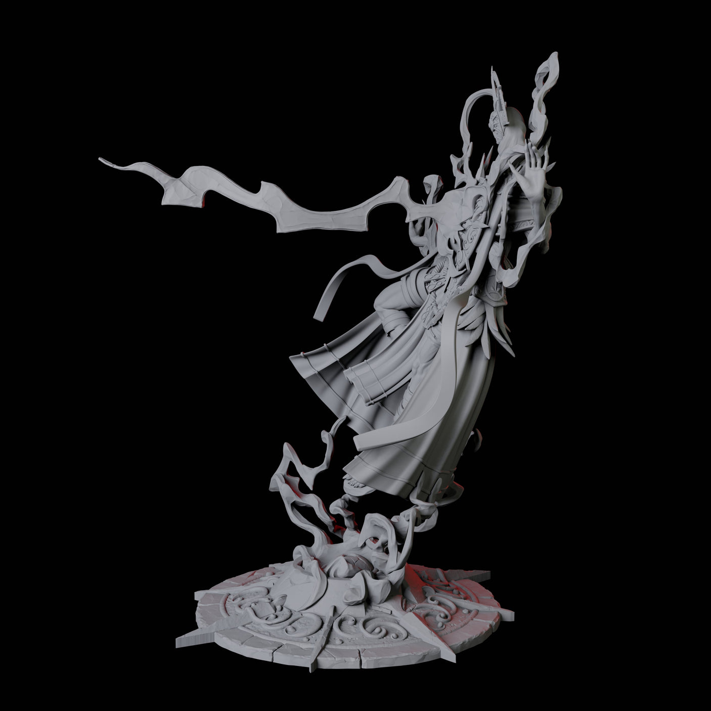 Sparking Celestial Mage B Miniature for Dungeons and Dragons, Pathfinder or other TTRPGs