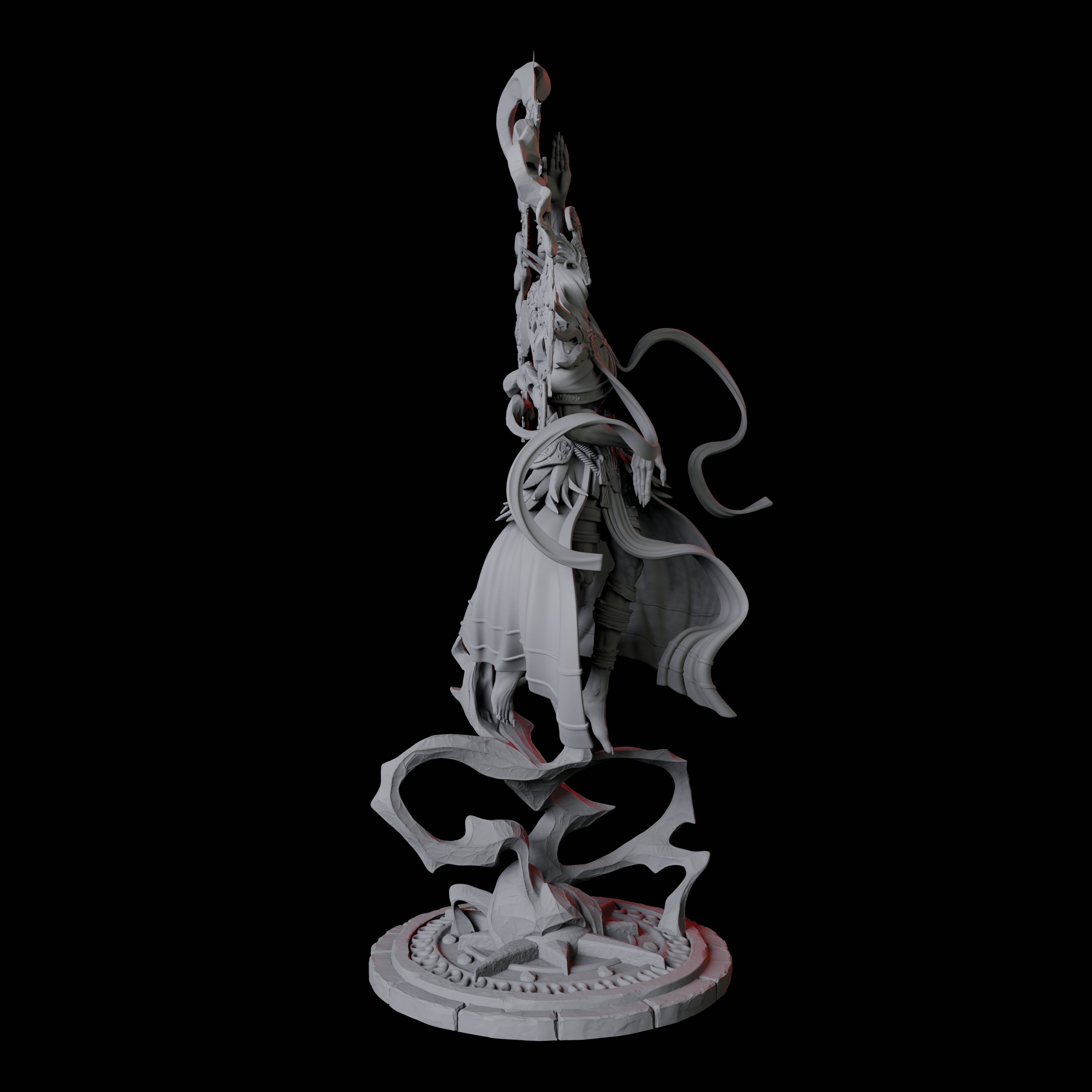 Sparking Celestial Mage C Miniature for Dungeons and Dragons, Pathfinder or other TTRPGs