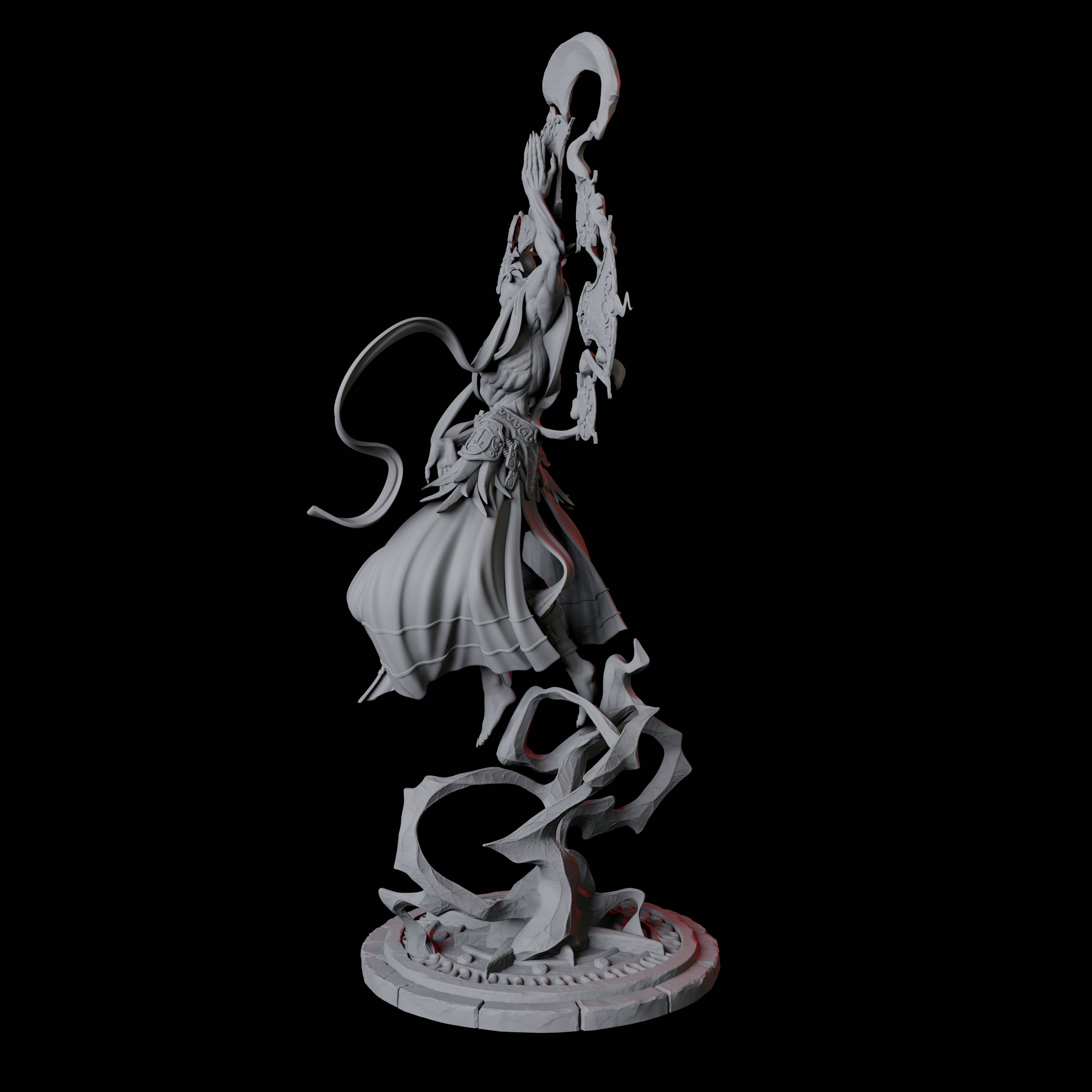 Sparking Celestial Mage C Miniature for Dungeons and Dragons, Pathfinder or other TTRPGs