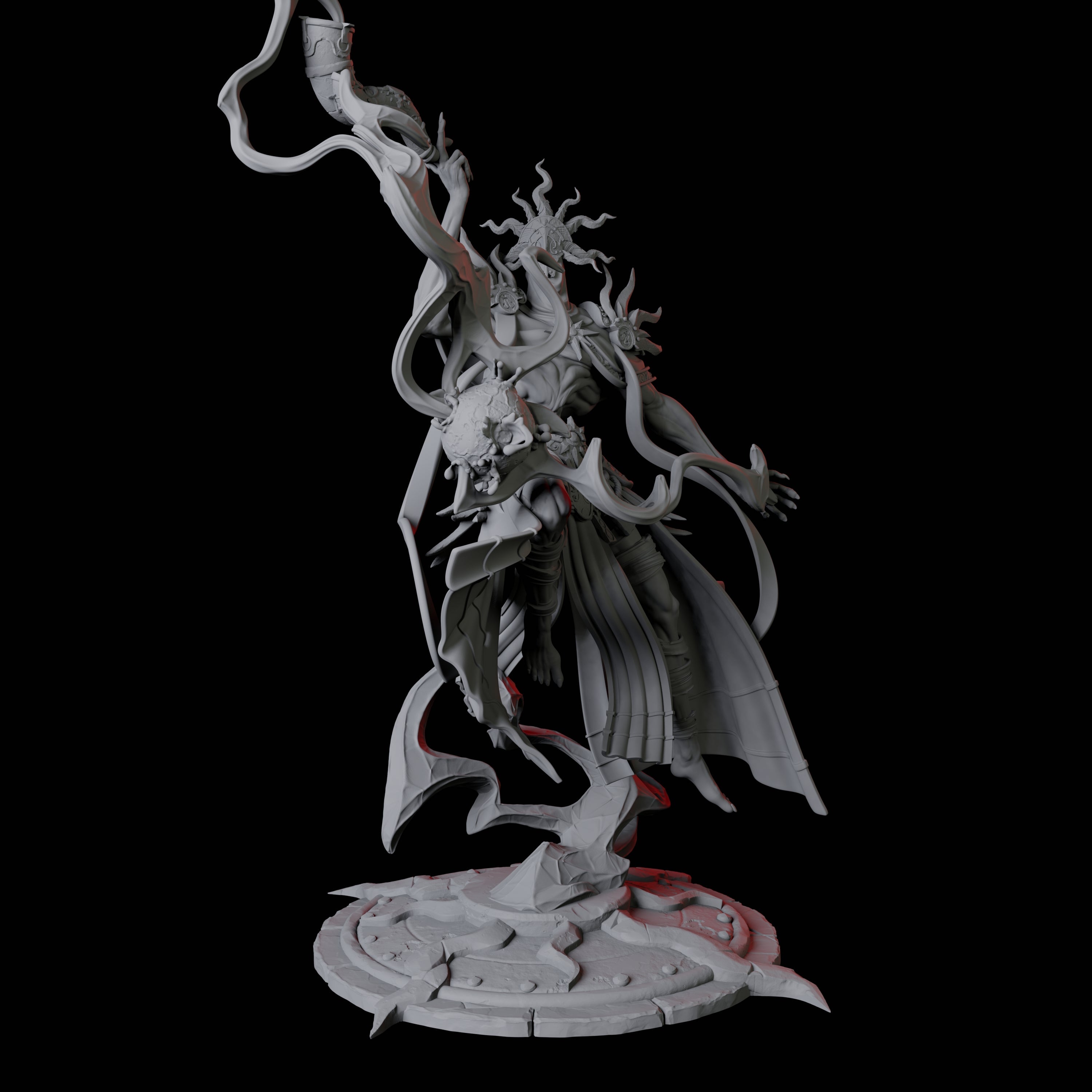 Sparking Celestial Mage D Miniature for Dungeons and Dragons, Pathfinder or other TTRPGs