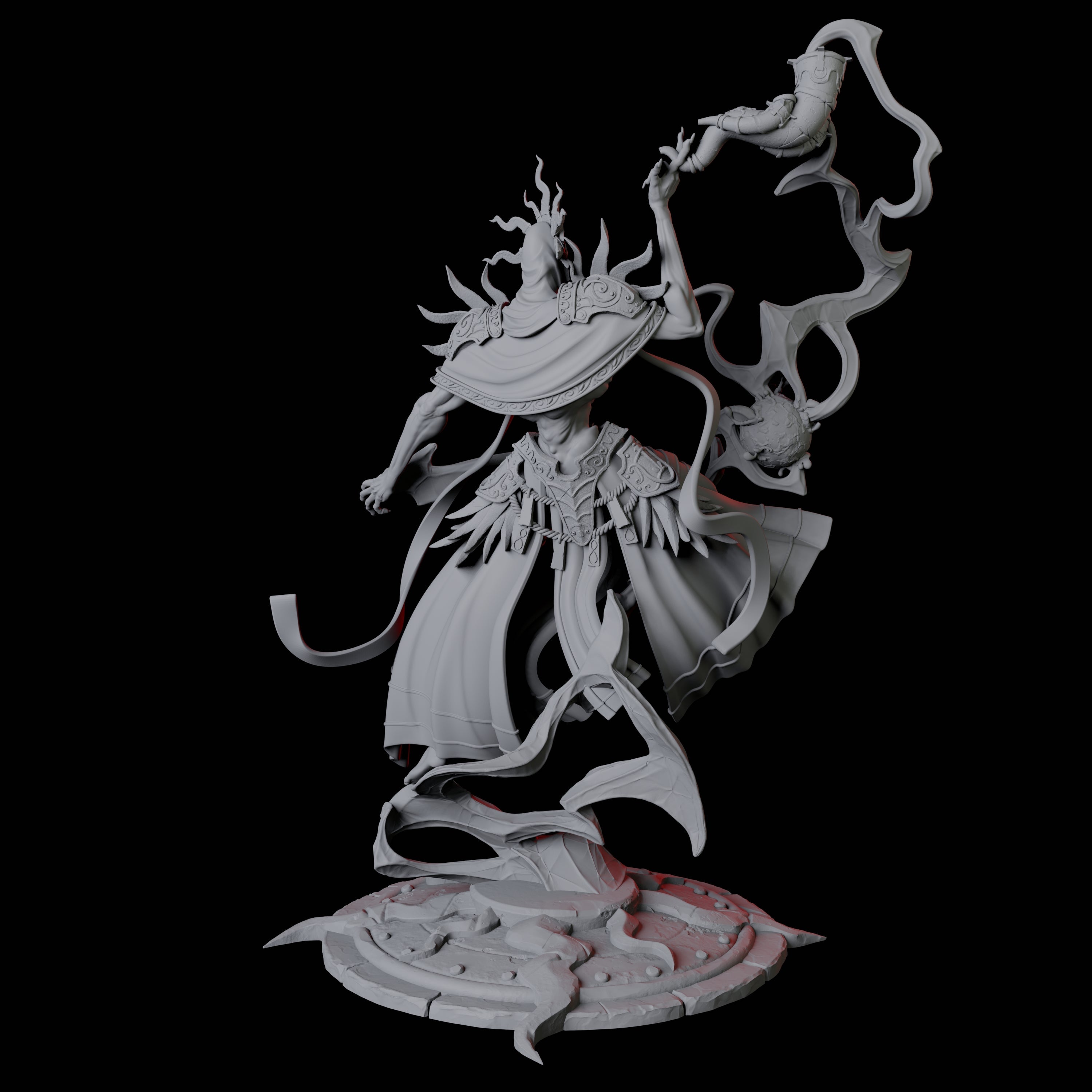 Sparking Celestial Mage D Miniature for Dungeons and Dragons, Pathfinder or other TTRPGs