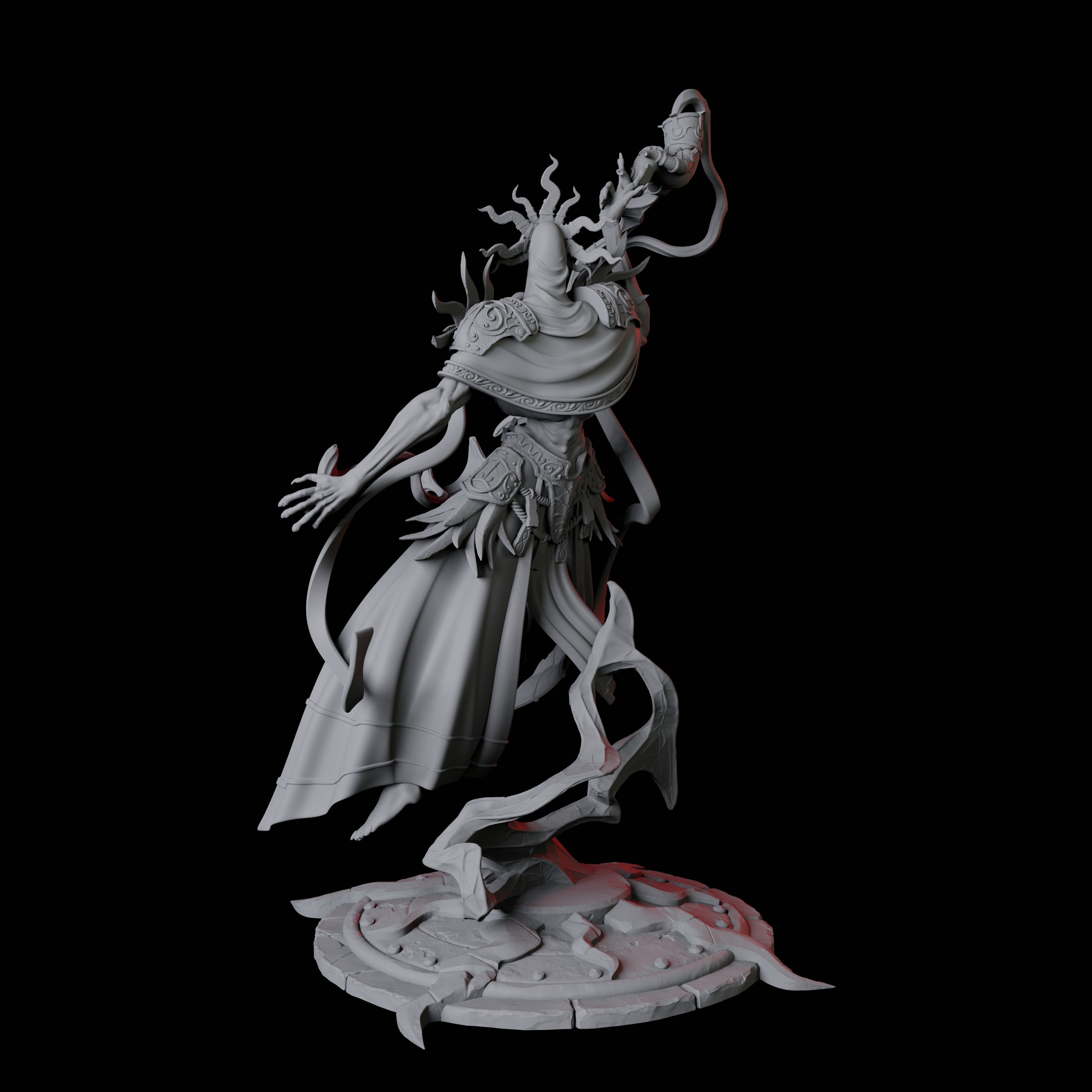 Sparking Celestial Mage D Miniature for Dungeons and Dragons, Pathfinder or other TTRPGs