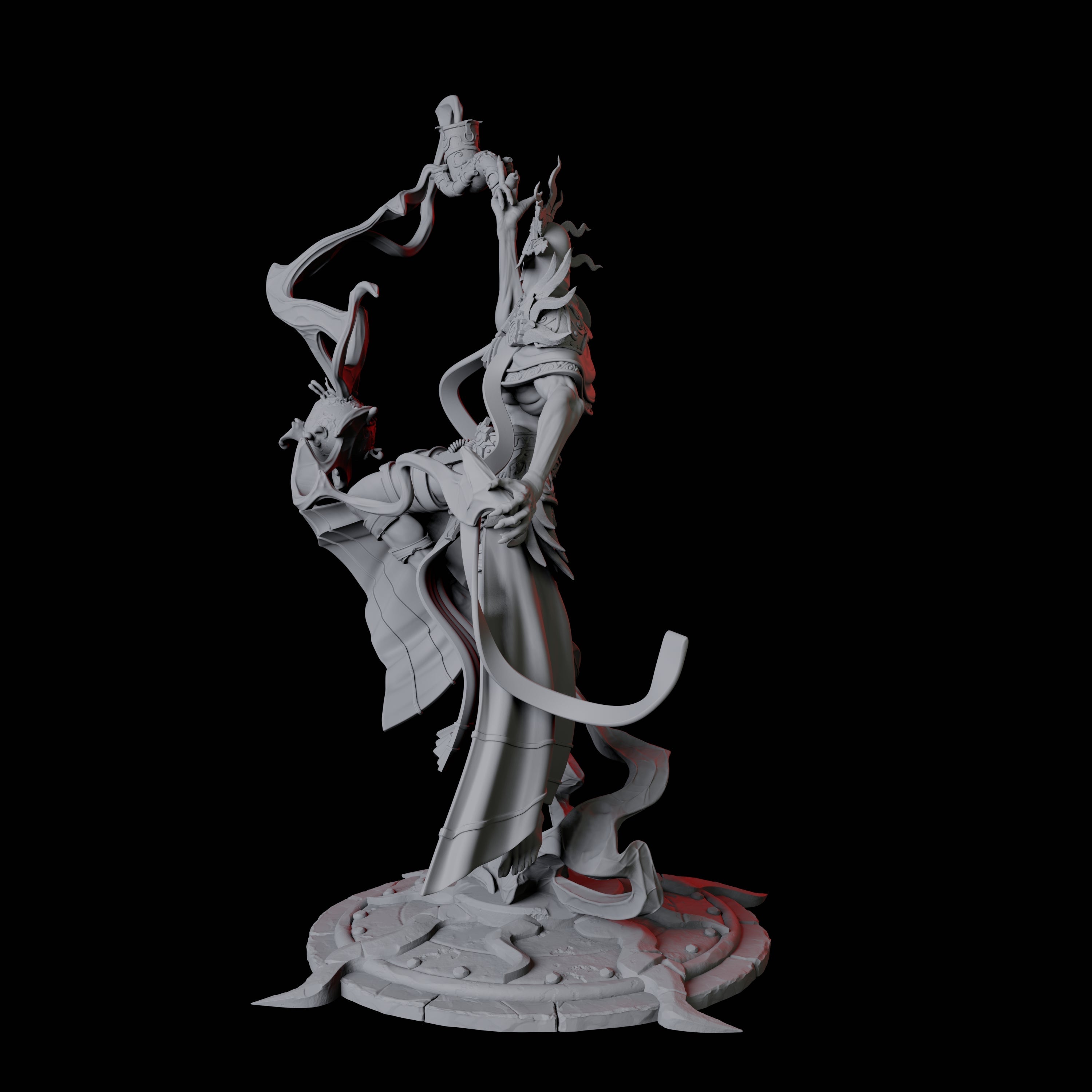 Sparking Celestial Mage D Miniature for Dungeons and Dragons, Pathfinder or other TTRPGs