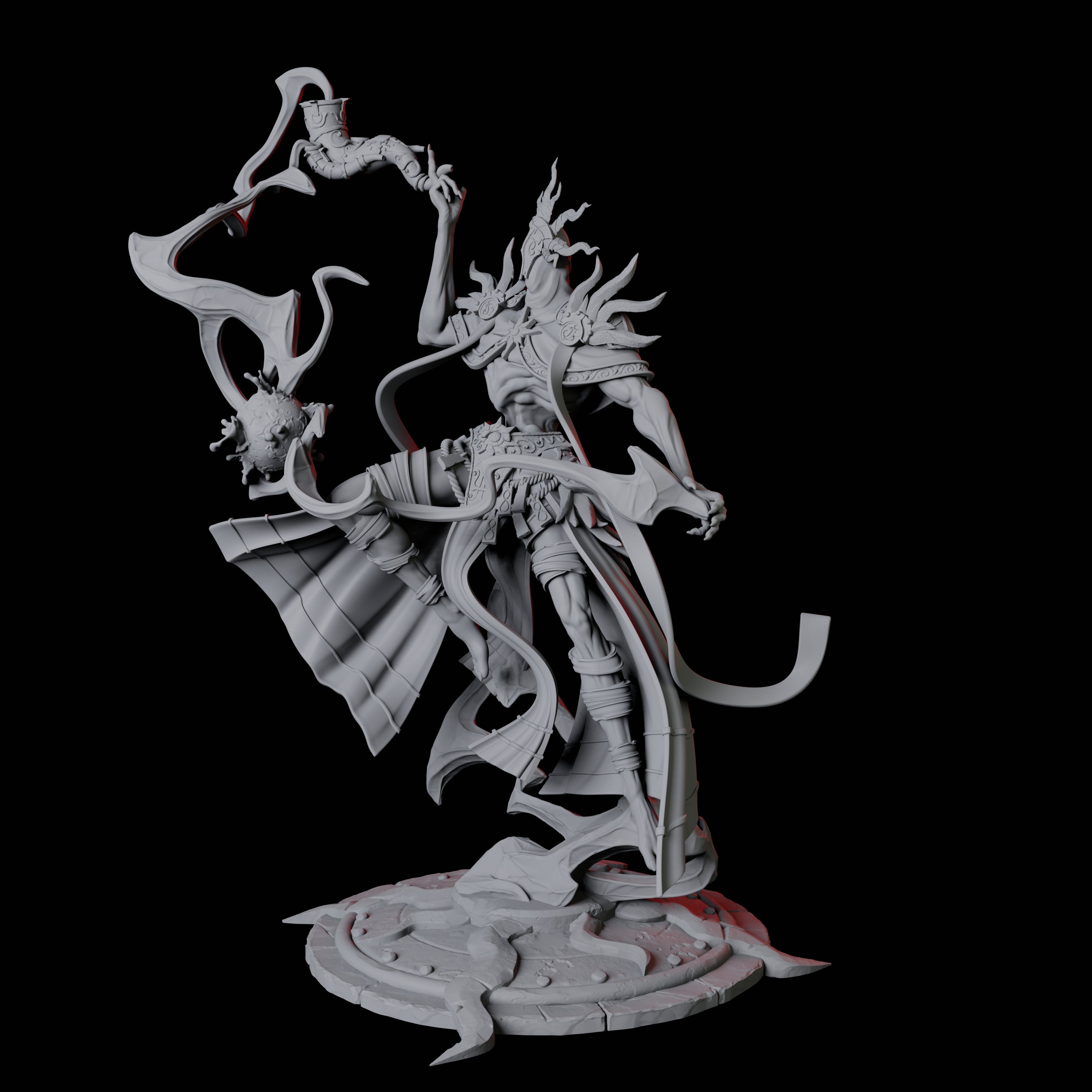 Sparking Celestial Mage D Miniature for Dungeons and Dragons, Pathfinder or other TTRPGs