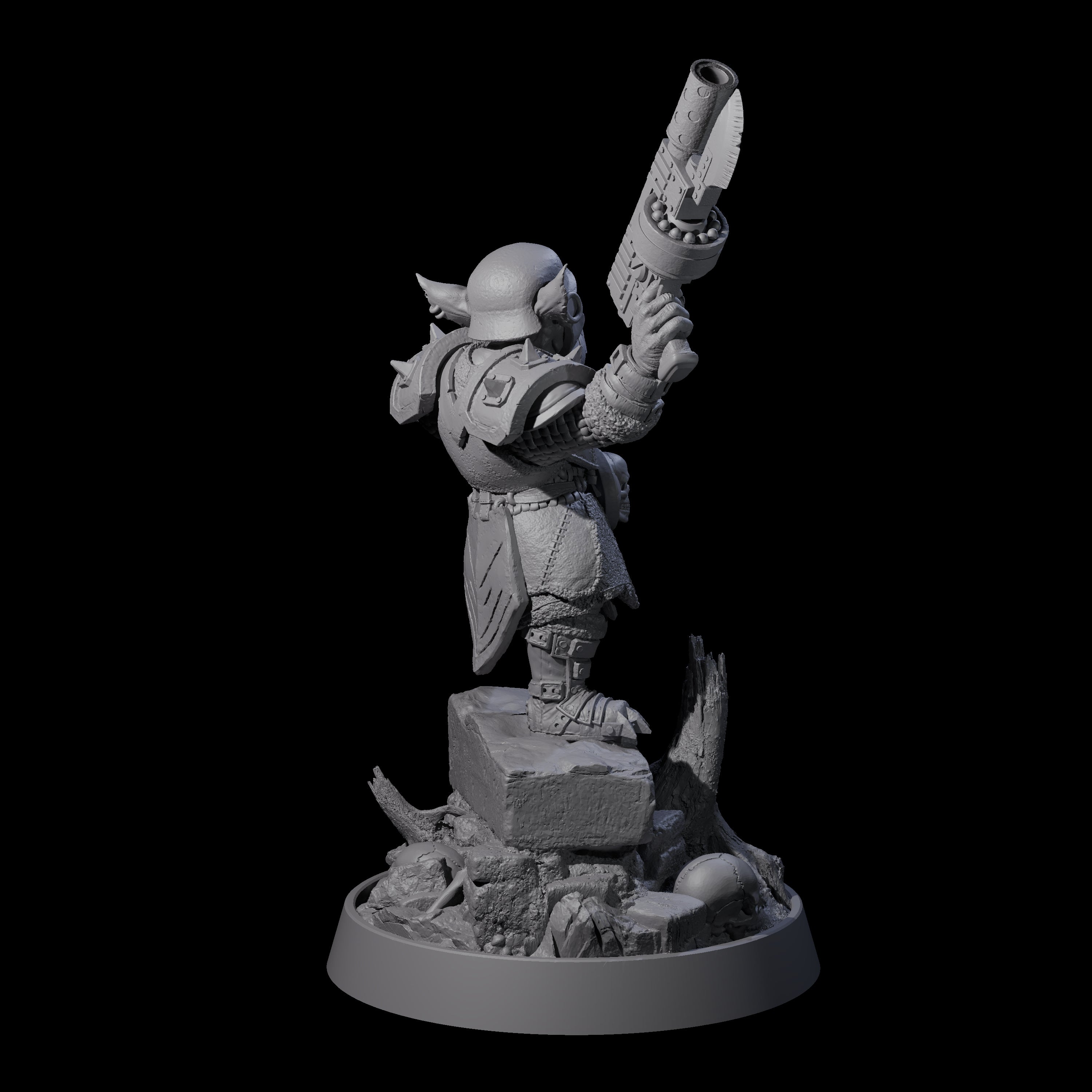 Sparking Goblin Grenadier A Miniature for Dungeons and Dragons, Pathfinder or other TTRPGs