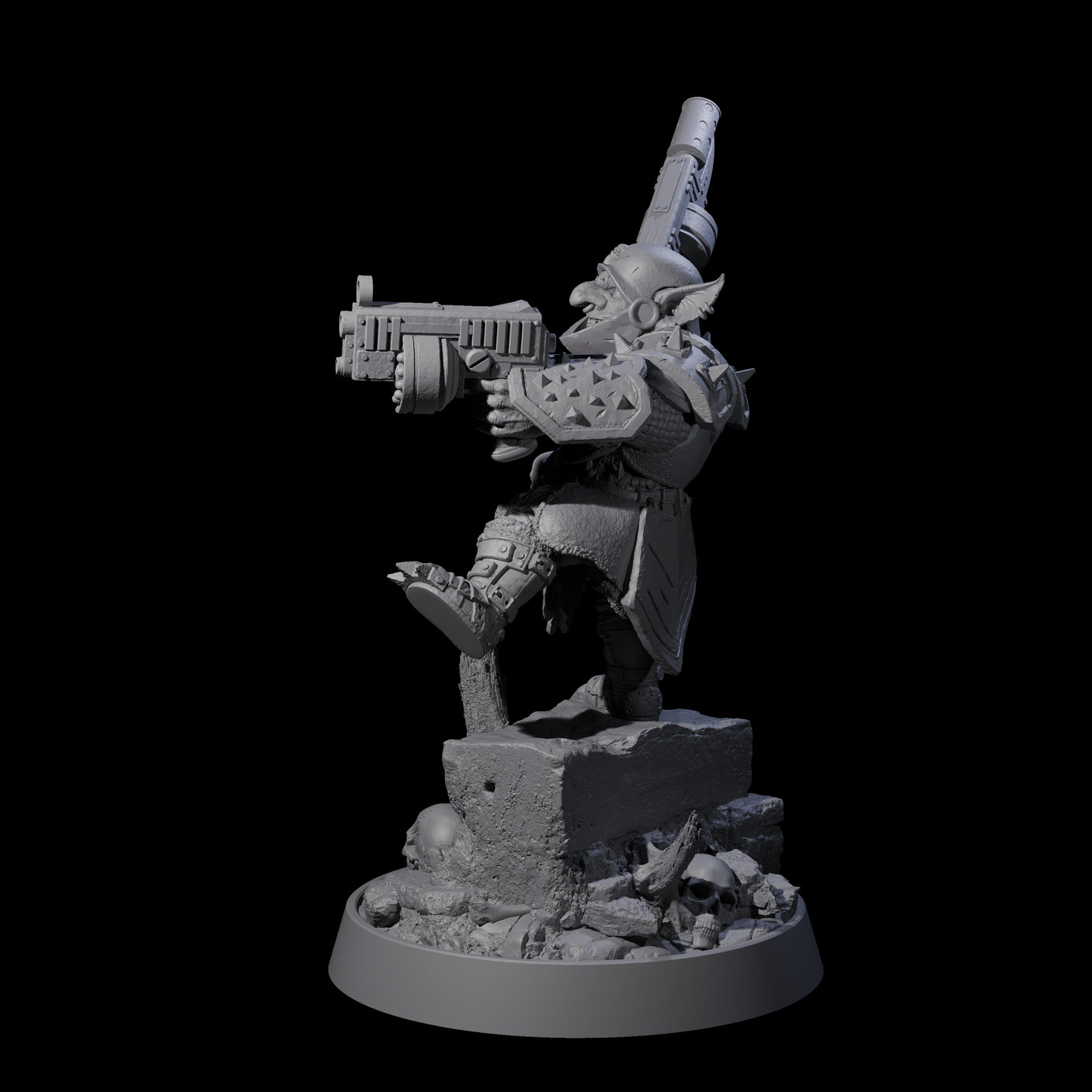 Sparking Goblin Grenadier A Miniature for Dungeons and Dragons, Pathfinder or other TTRPGs