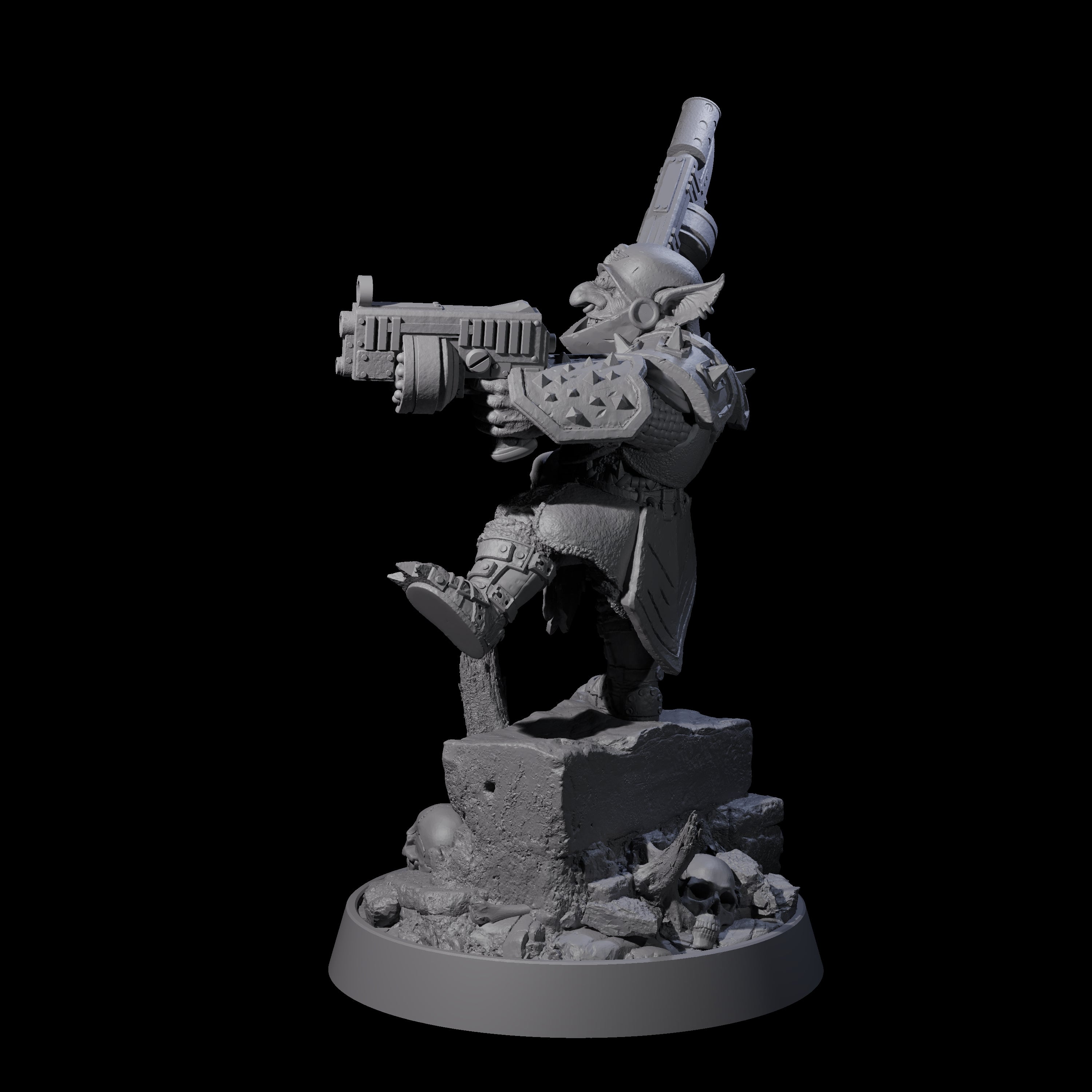 Sparking Goblin Grenadier A Miniature for Dungeons and Dragons, Pathfinder or other TTRPGs