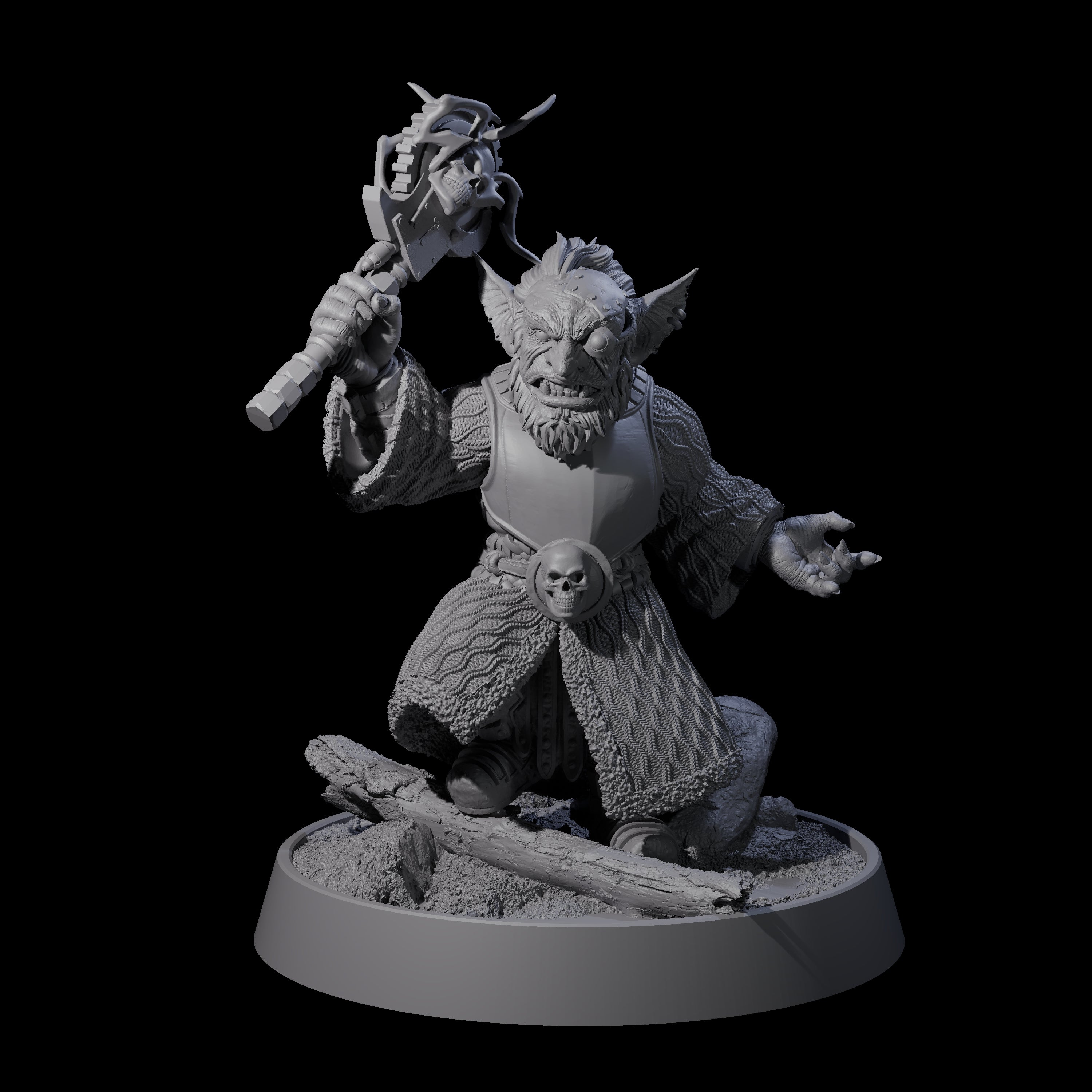 Sparking Goblin Grenadier A Miniature for Dungeons and Dragons, Pathfinder or other TTRPGs
