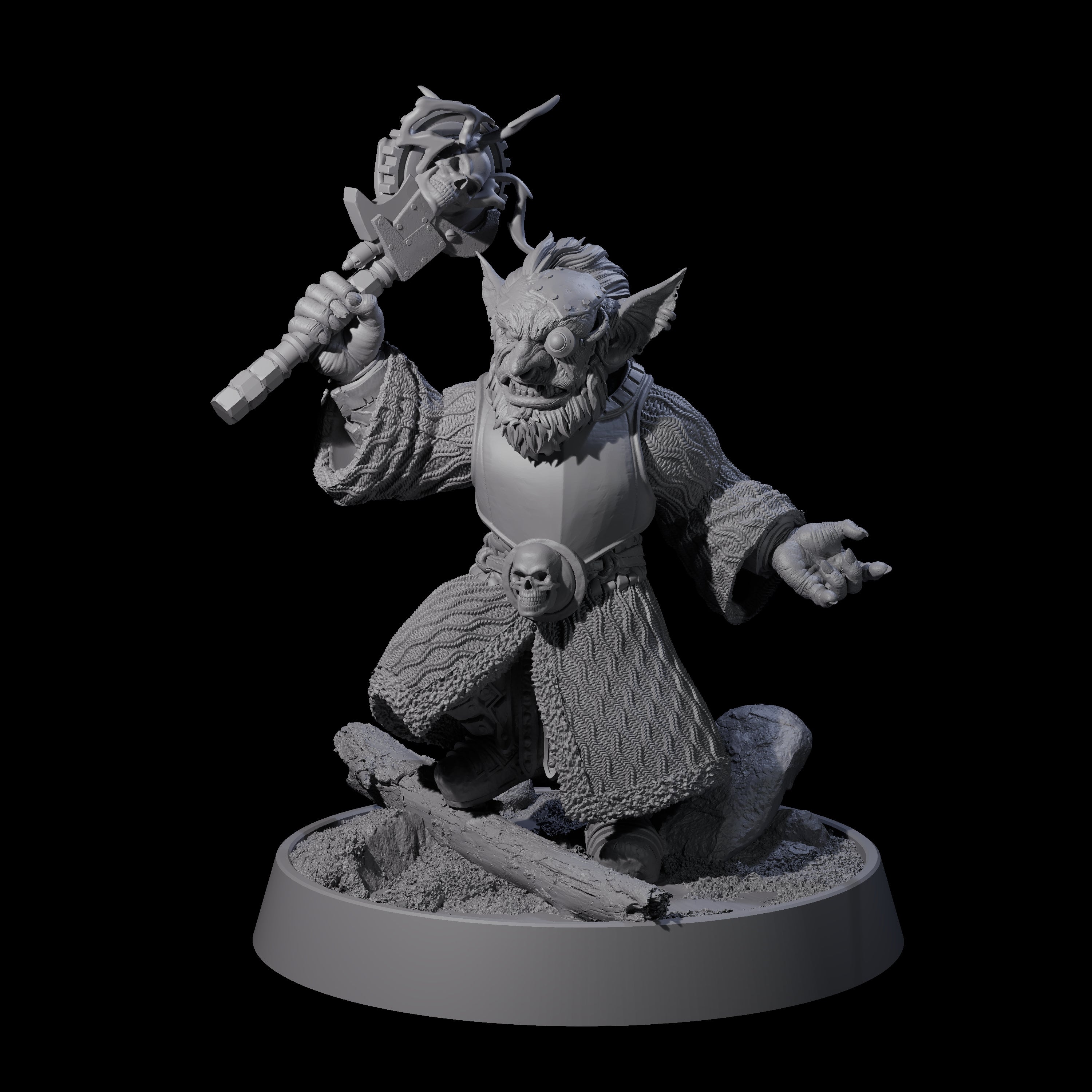 Sparking Goblin Grenadier B Miniature for Dungeons and Dragons, Pathfinder or other TTRPGs