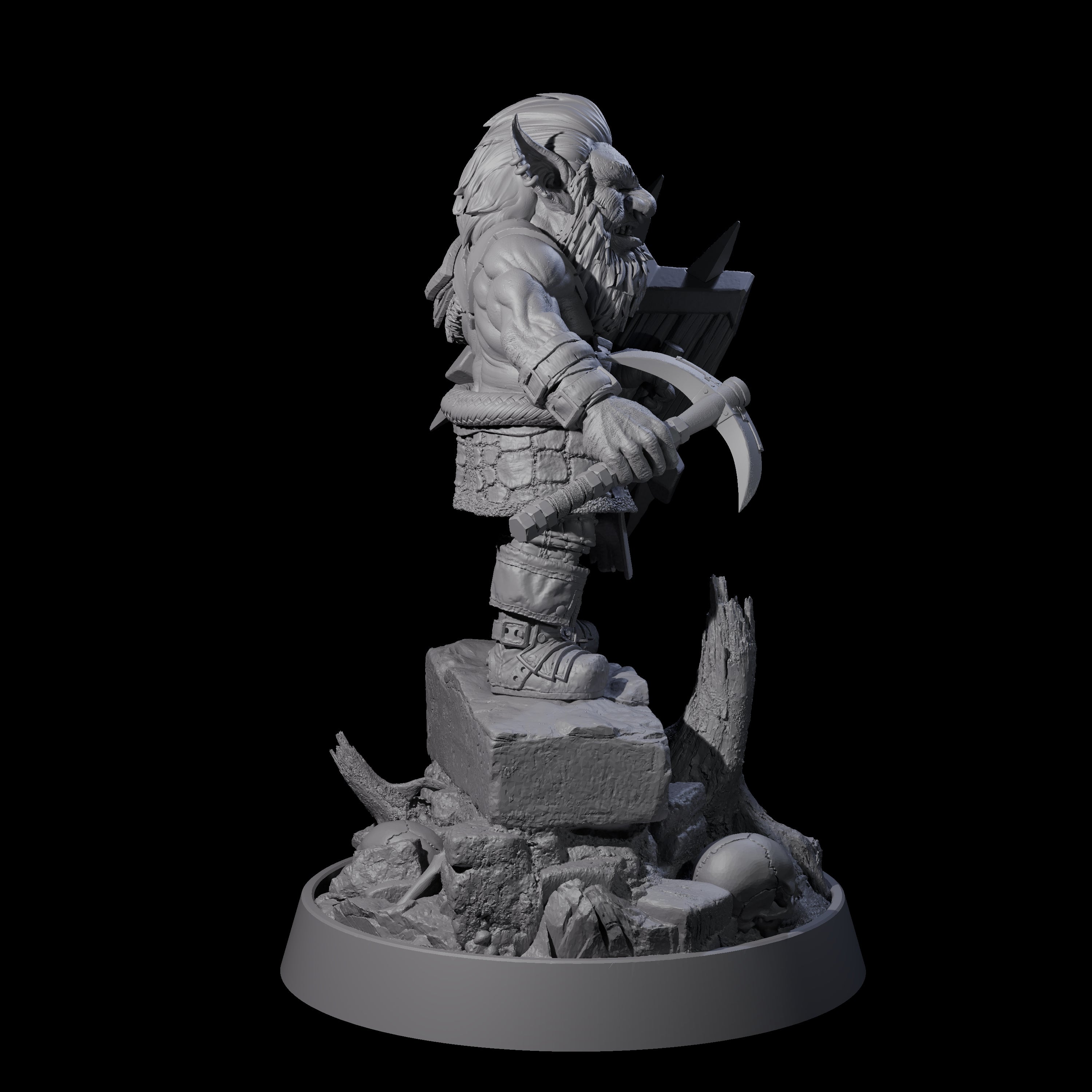 Sparking Goblin Grenadier C Miniature for Dungeons and Dragons, Pathfinder or other TTRPGs