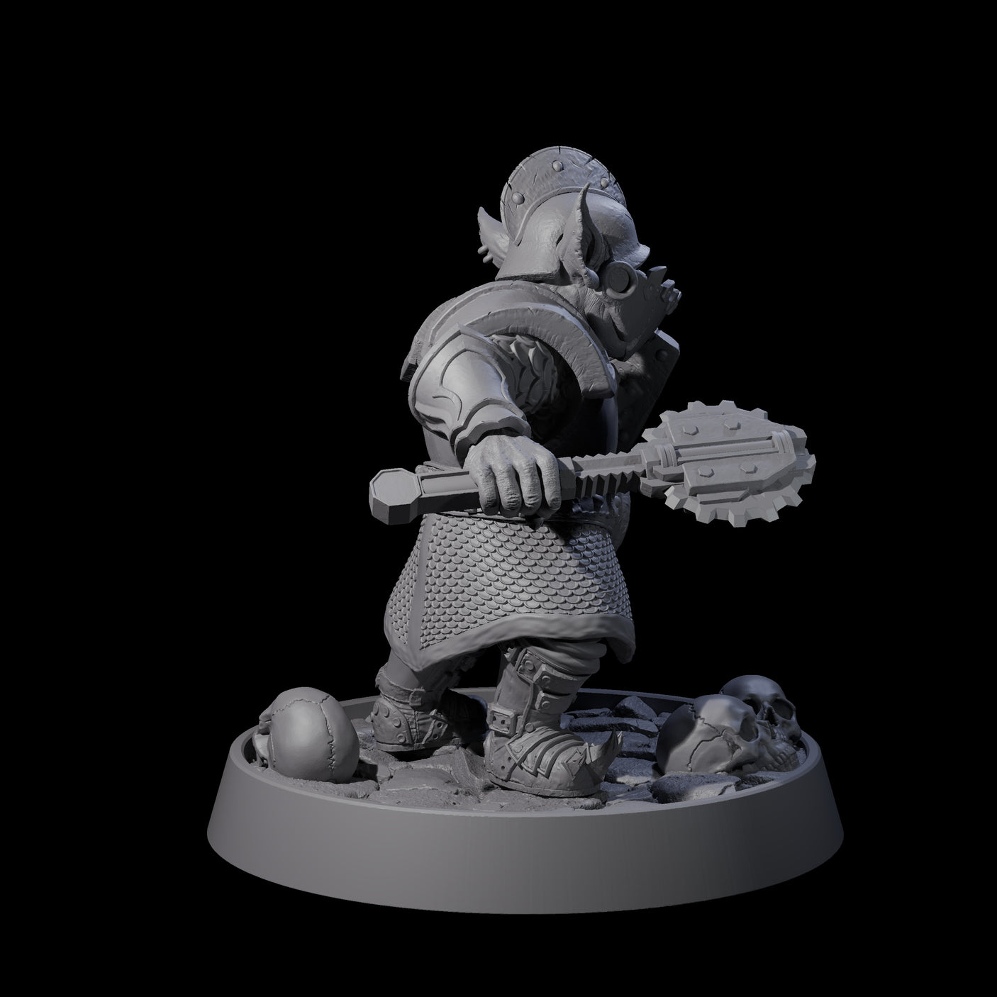 Sparking Goblin Grenadier D Miniature for Dungeons and Dragons, Pathfinder or other TTRPGs