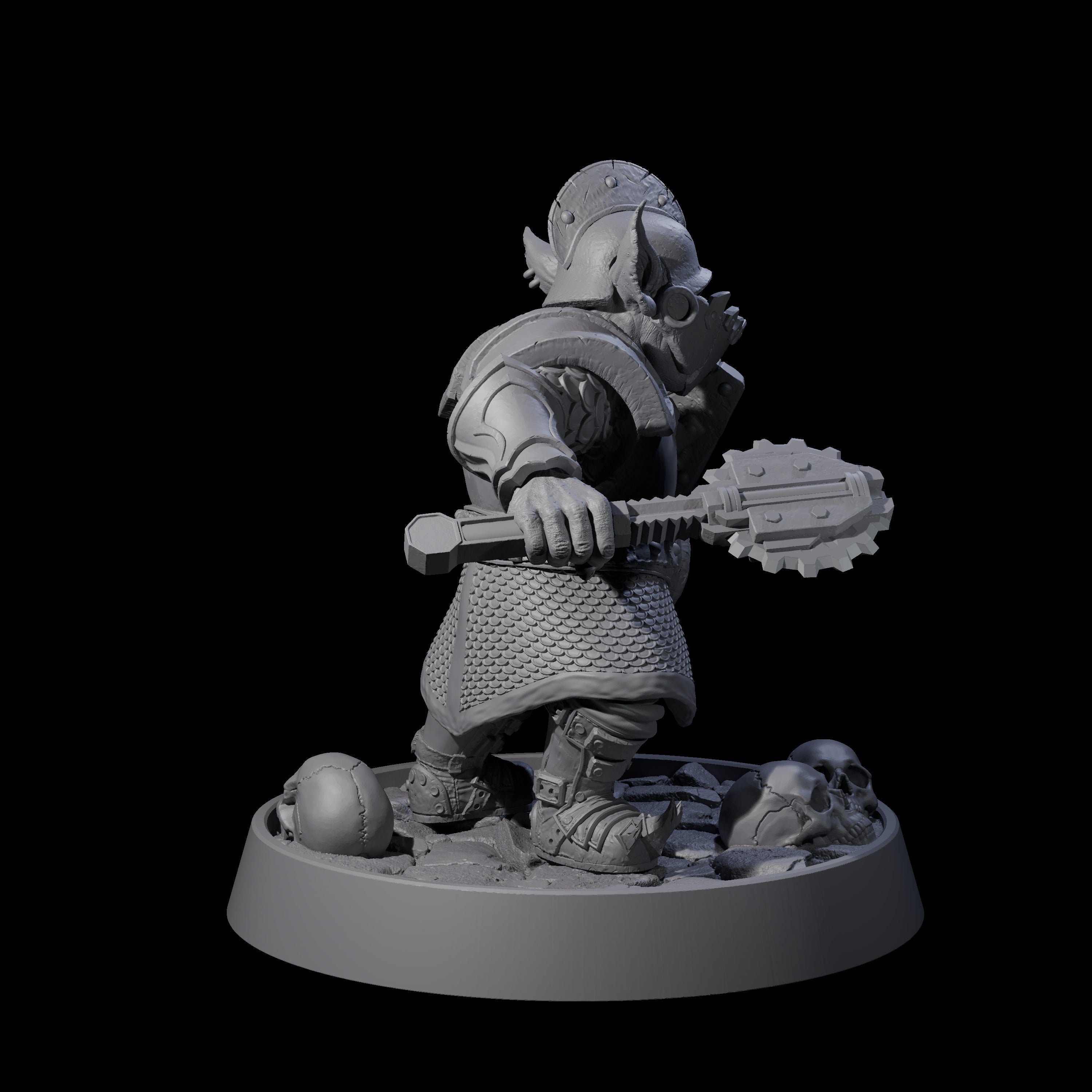 Sparking Goblin Grenadier D Miniature for Dungeons and Dragons, Pathfinder or other TTRPGs