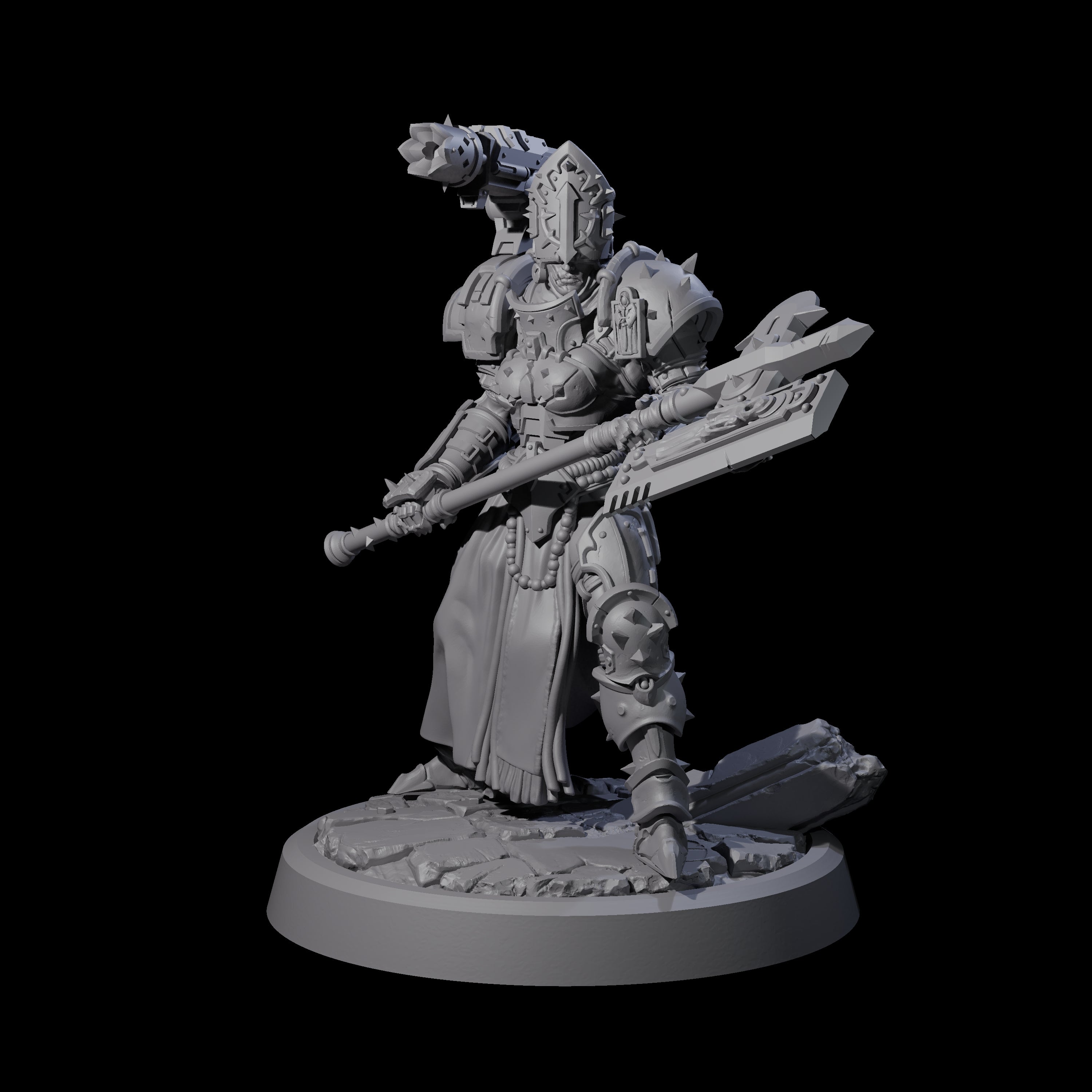 Sparking Human Warden Miniature for Dungeons and Dragons, Pathfinder or other TTRPGs
